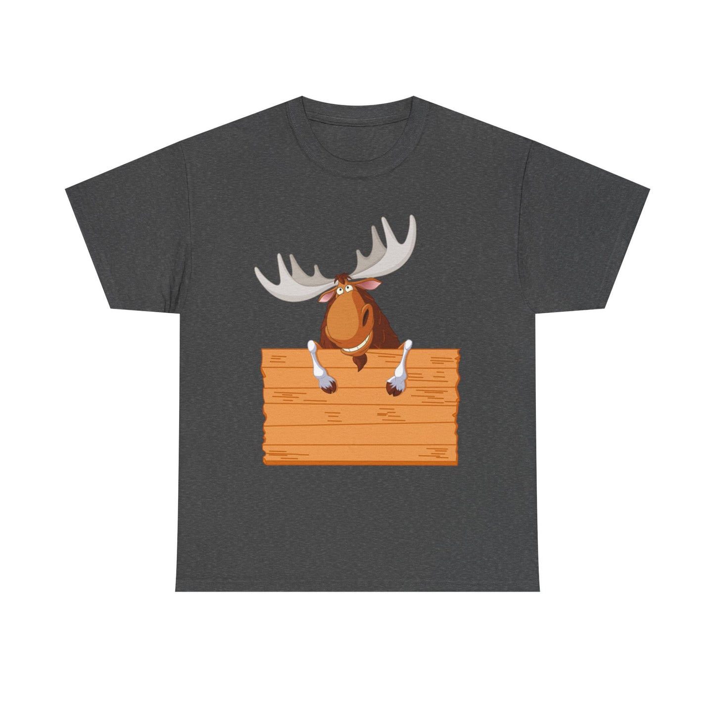 Funny Moose Graphic Tee, Unisex Heavy Cotton T-Shirt, Great for Nature Lovers, Gift for Wilderness Enthusiasts, Adventure Shirt