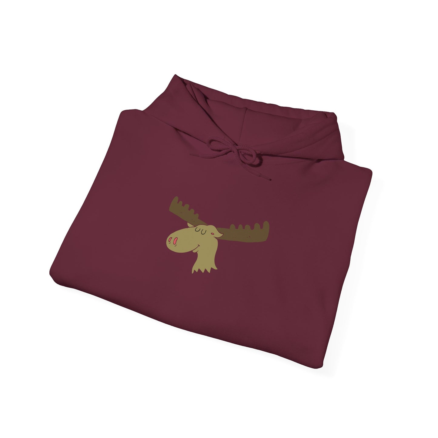 Cozy Moose Graphic Hoodie - Unisex Sweatshirt for Outdoor Adventures, Camping Gift, Nature Lover Apparel, Birthday, Christmas