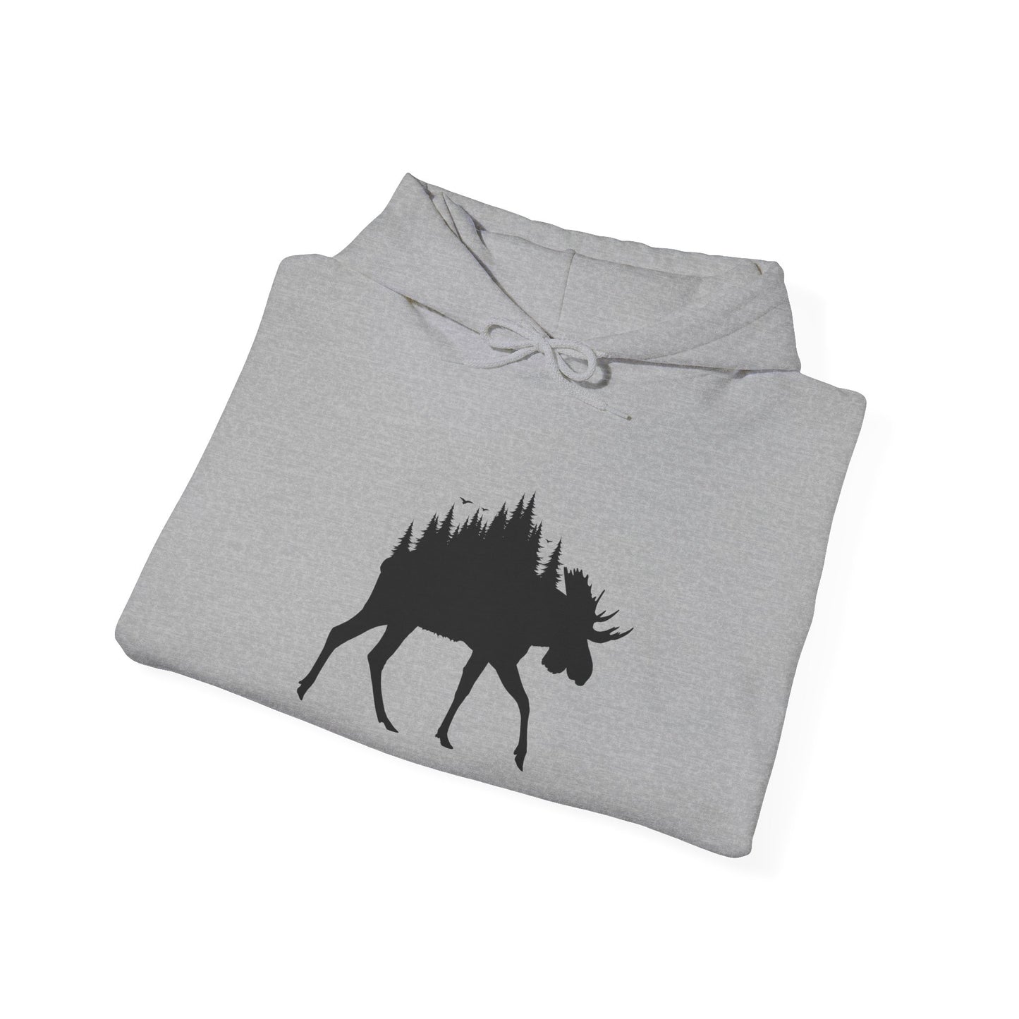 Moose Forest Silhouette Hoodie