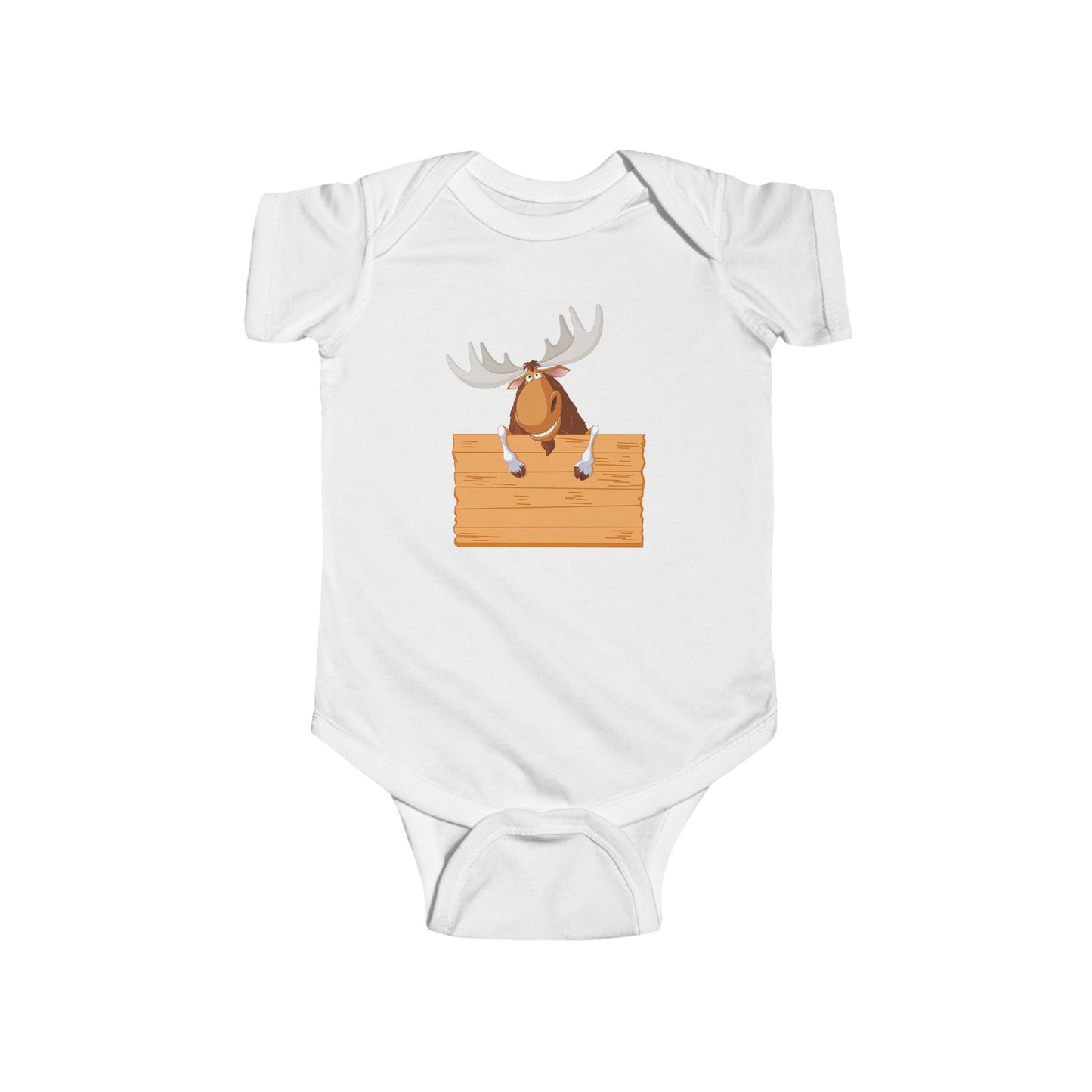 Cute Moose Infant Bodysuit - Adorable Baby Outfit for Outdoor Lovers