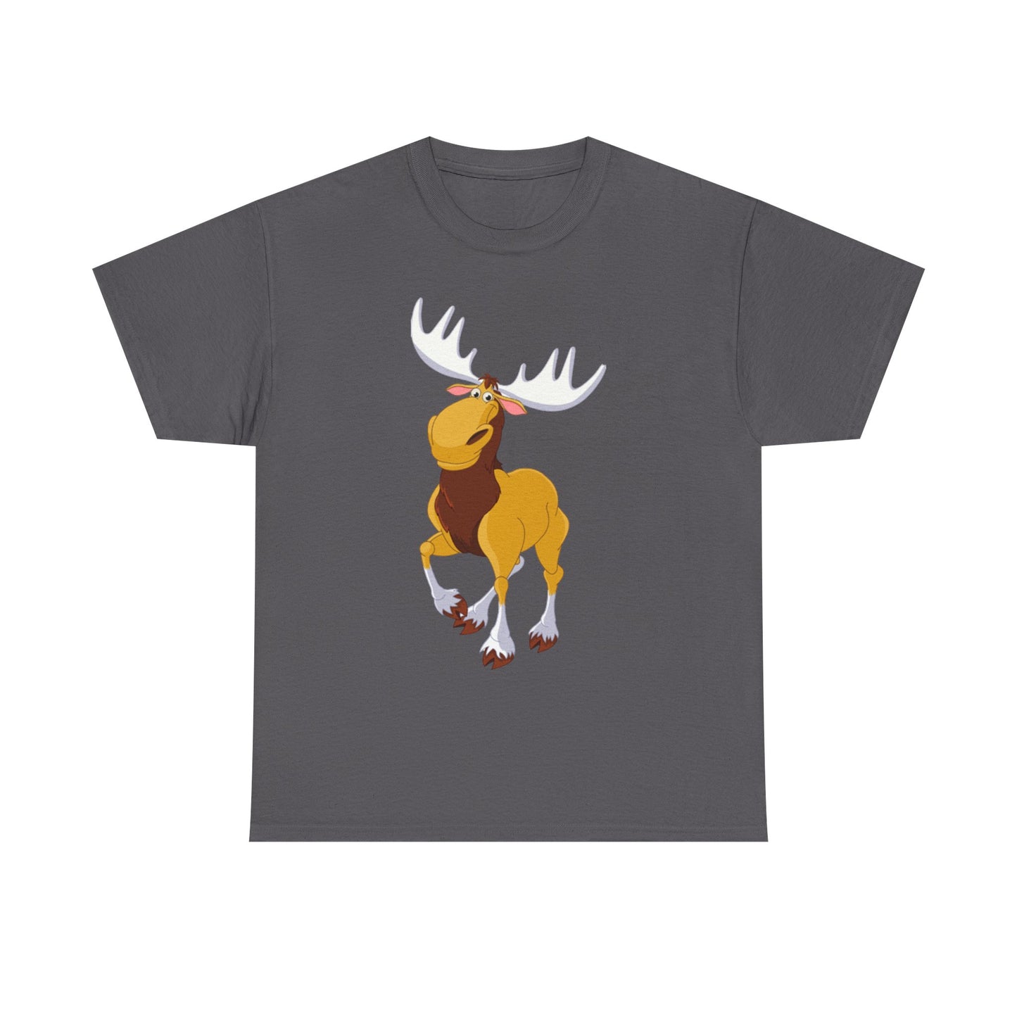 Moose Lover Unisex Heavy Cotton Tee, Nature T-Shirt, Wildlife Apparel, Animal Graphic Tee, Gift for Outdoorsy Friends