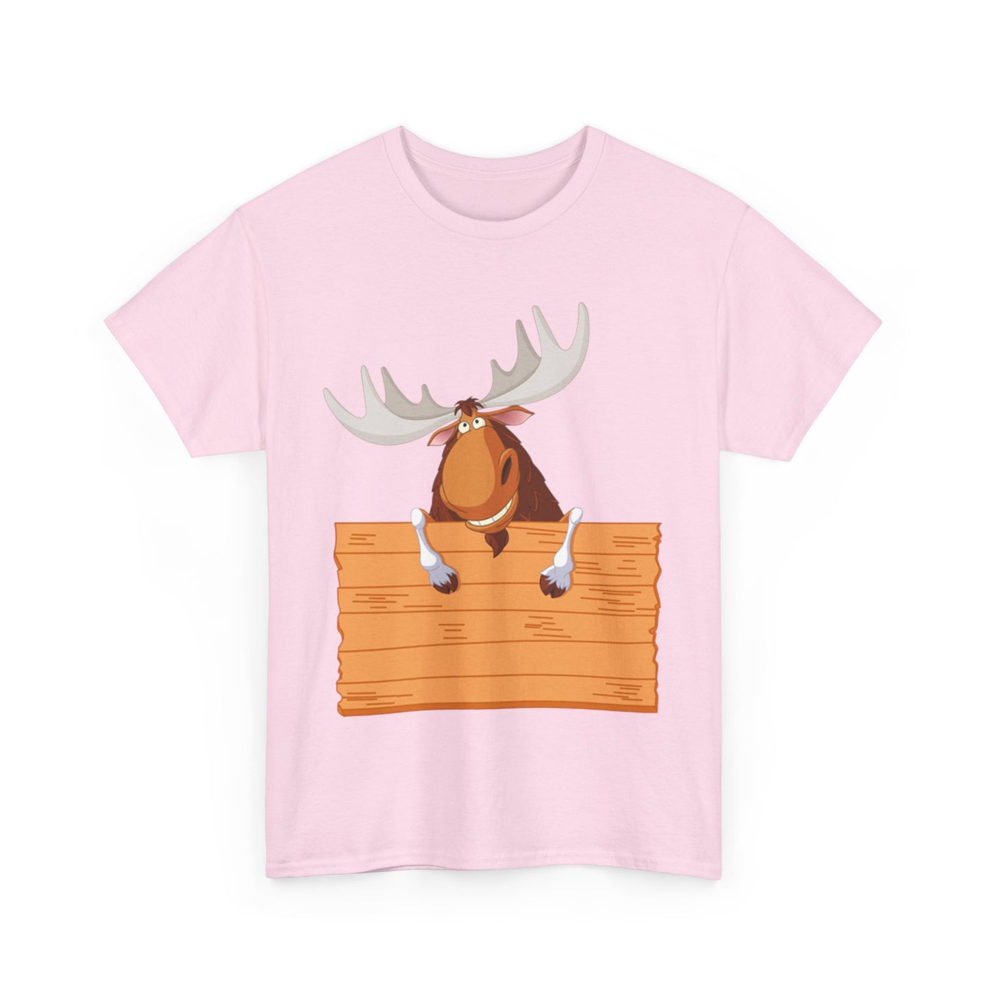 Funny Moose Graphic Tee, Unisex Heavy Cotton T-Shirt, Great for Nature Lovers, Gift for Wilderness Enthusiasts, Adventure Shirt