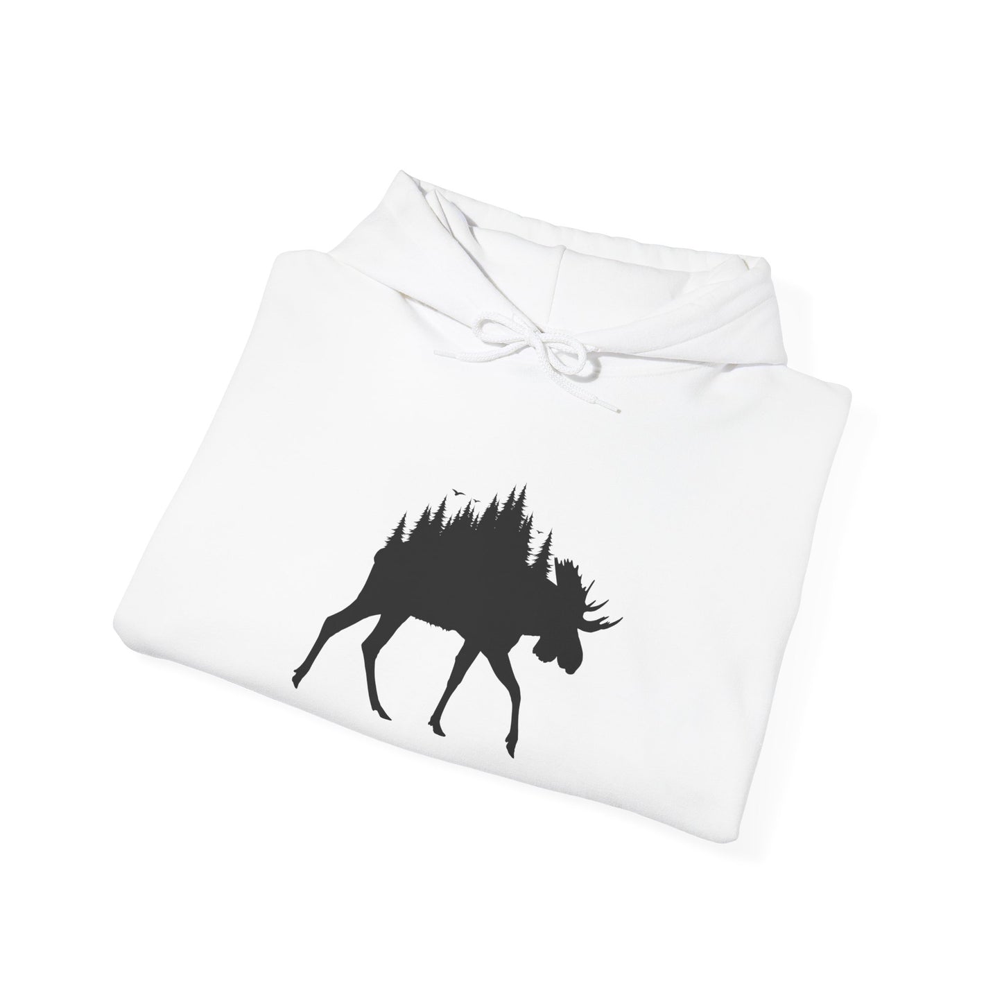 Moose Forest Silhouette Hoodie