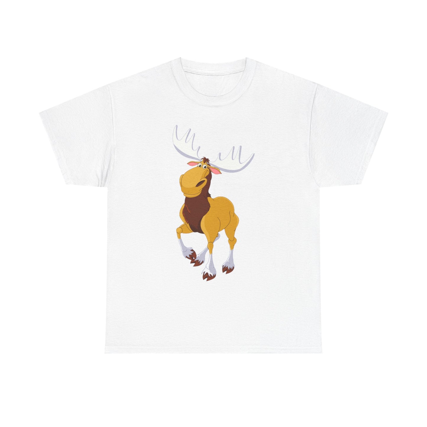 Moose Lover Unisex Heavy Cotton Tee, Nature T-Shirt, Wildlife Apparel, Animal Graphic Tee, Gift for Outdoorsy Friends