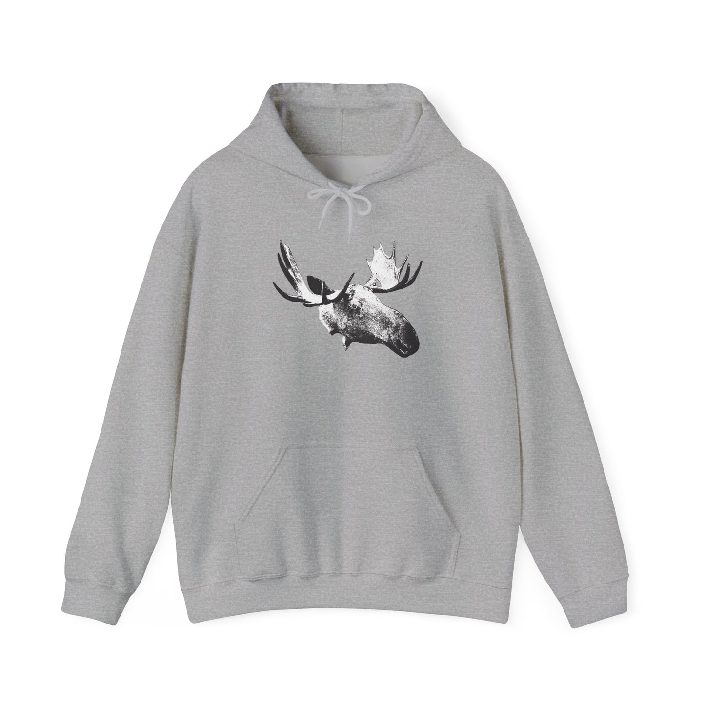 Bull Moose Graphic Unisex Hoodie, Wildlife Apparel