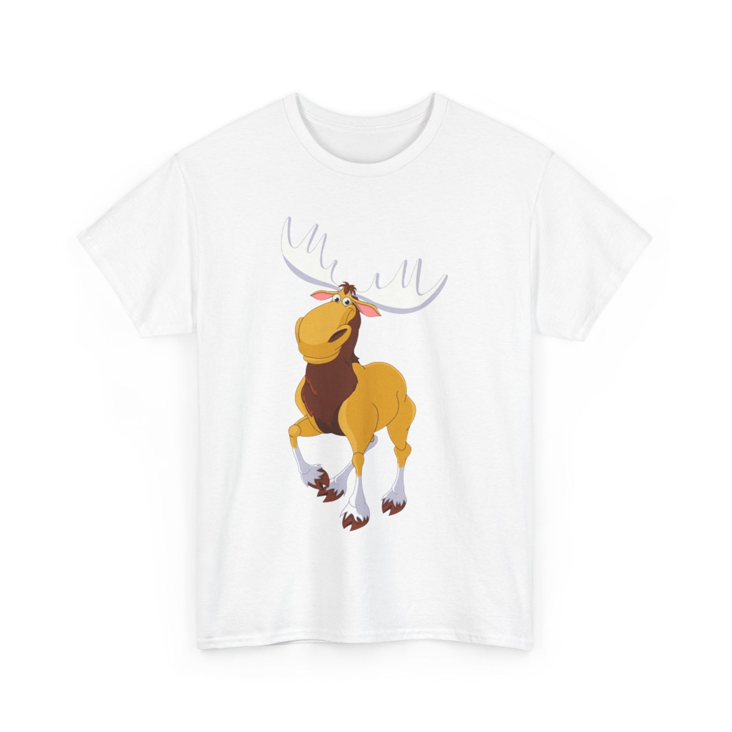 Moose Lover Unisex Heavy Cotton Tee, Nature T-Shirt, Wildlife Apparel, Animal Graphic Tee, Gift for Outdoorsy Friends