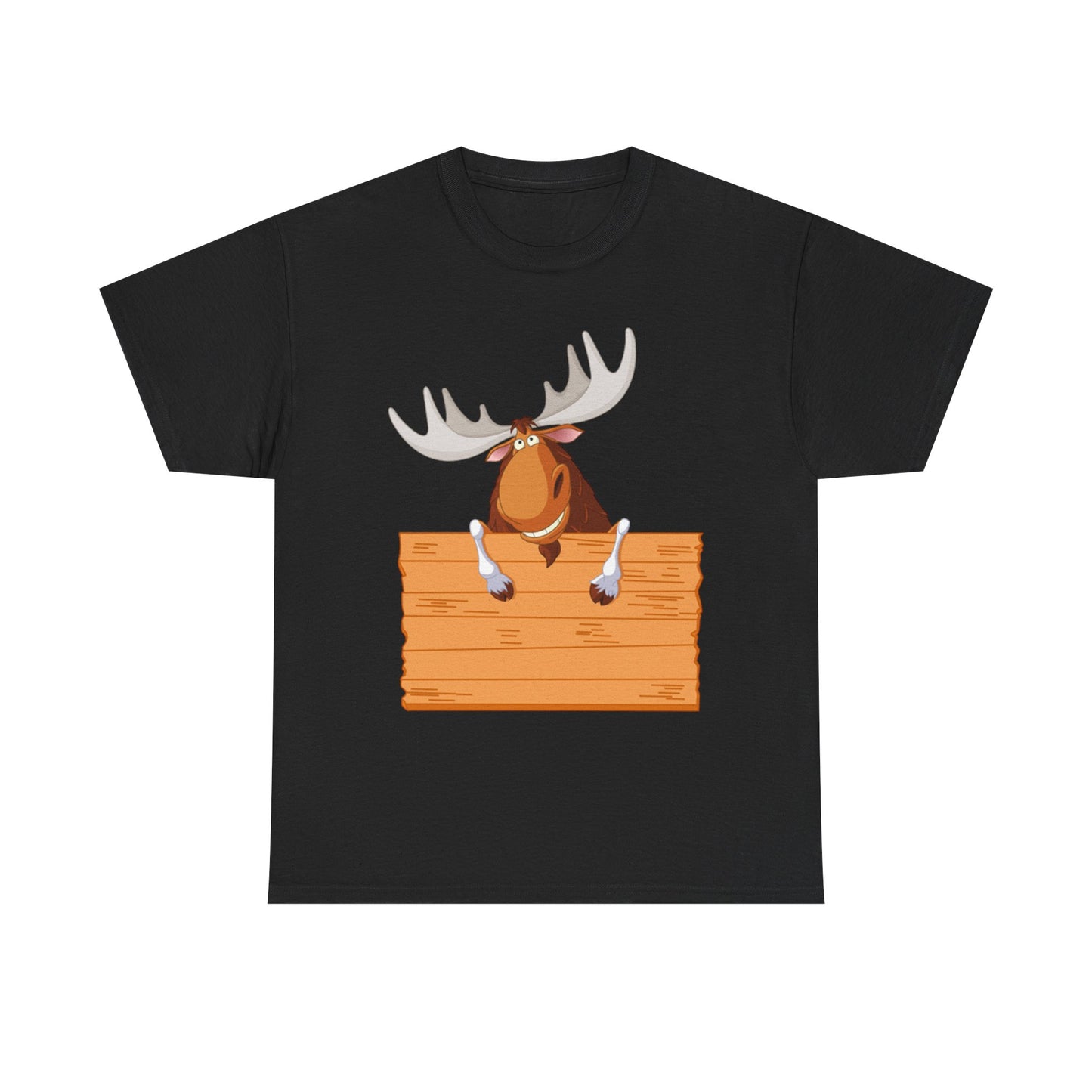 Funny Moose Graphic Tee, Unisex Heavy Cotton T-Shirt, Great for Nature Lovers, Gift for Wilderness Enthusiasts, Adventure Shirt