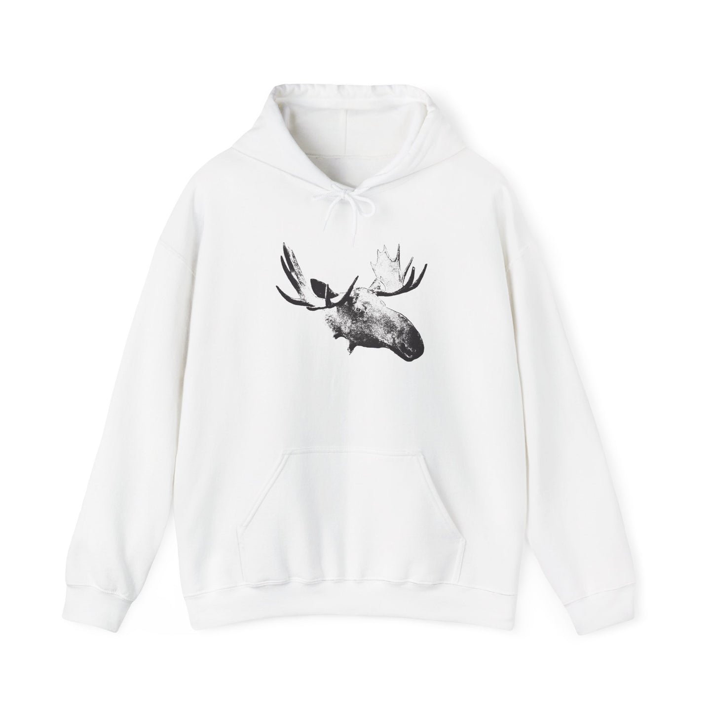 Bull Moose Graphic Unisex Hoodie, Wildlife Apparel