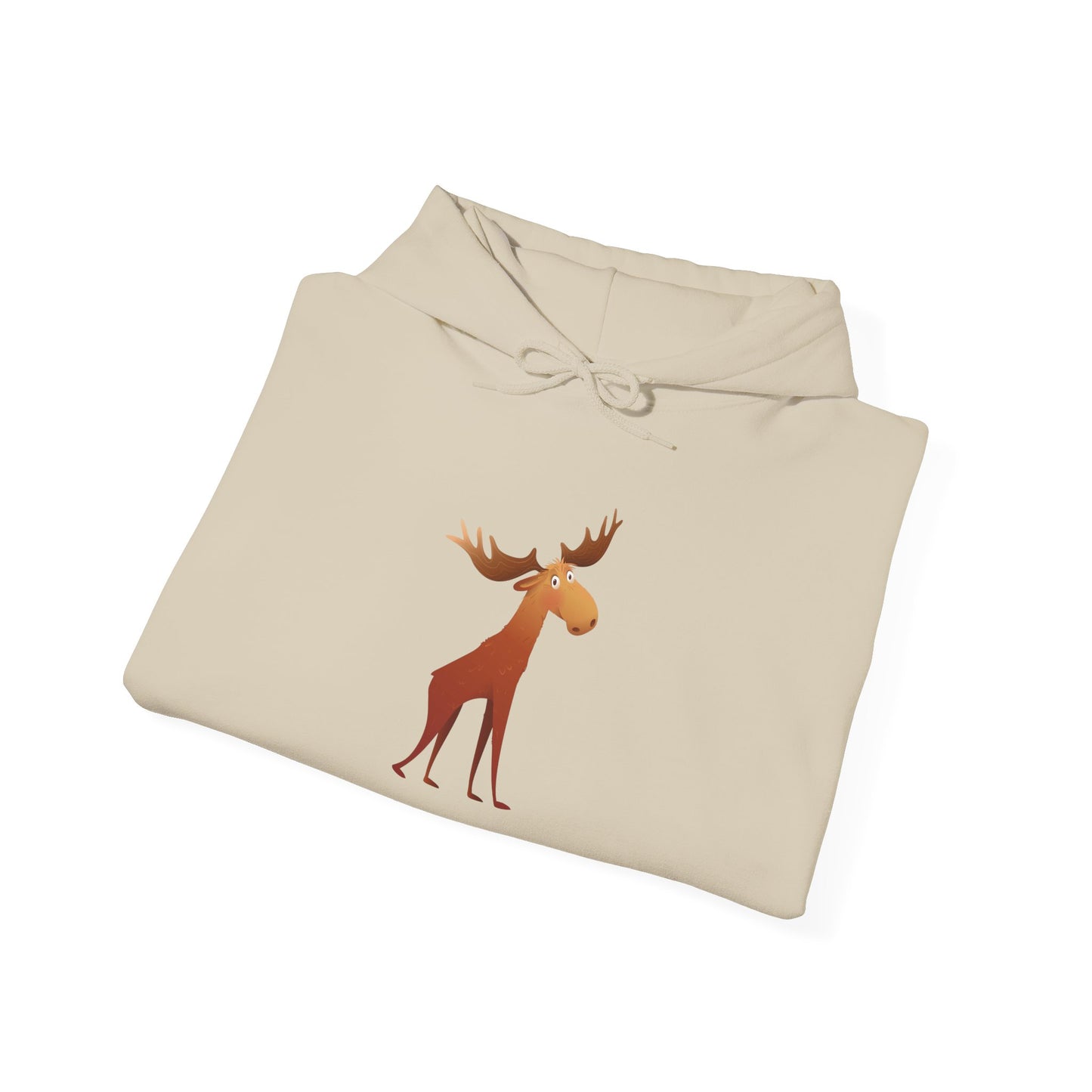 Moose Graphic Hoodie - Cozy Unisex Sweatshirt for Nature Lovers, Perfect Gift for Fall, Winter, Birthdays, Camping, Outdoor Adventures