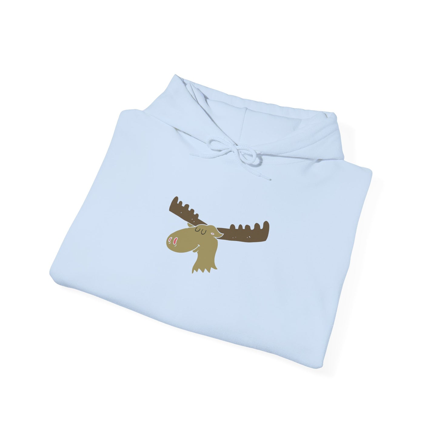 Cozy Moose Graphic Hoodie - Unisex Sweatshirt for Outdoor Adventures, Camping Gift, Nature Lover Apparel, Birthday, Christmas