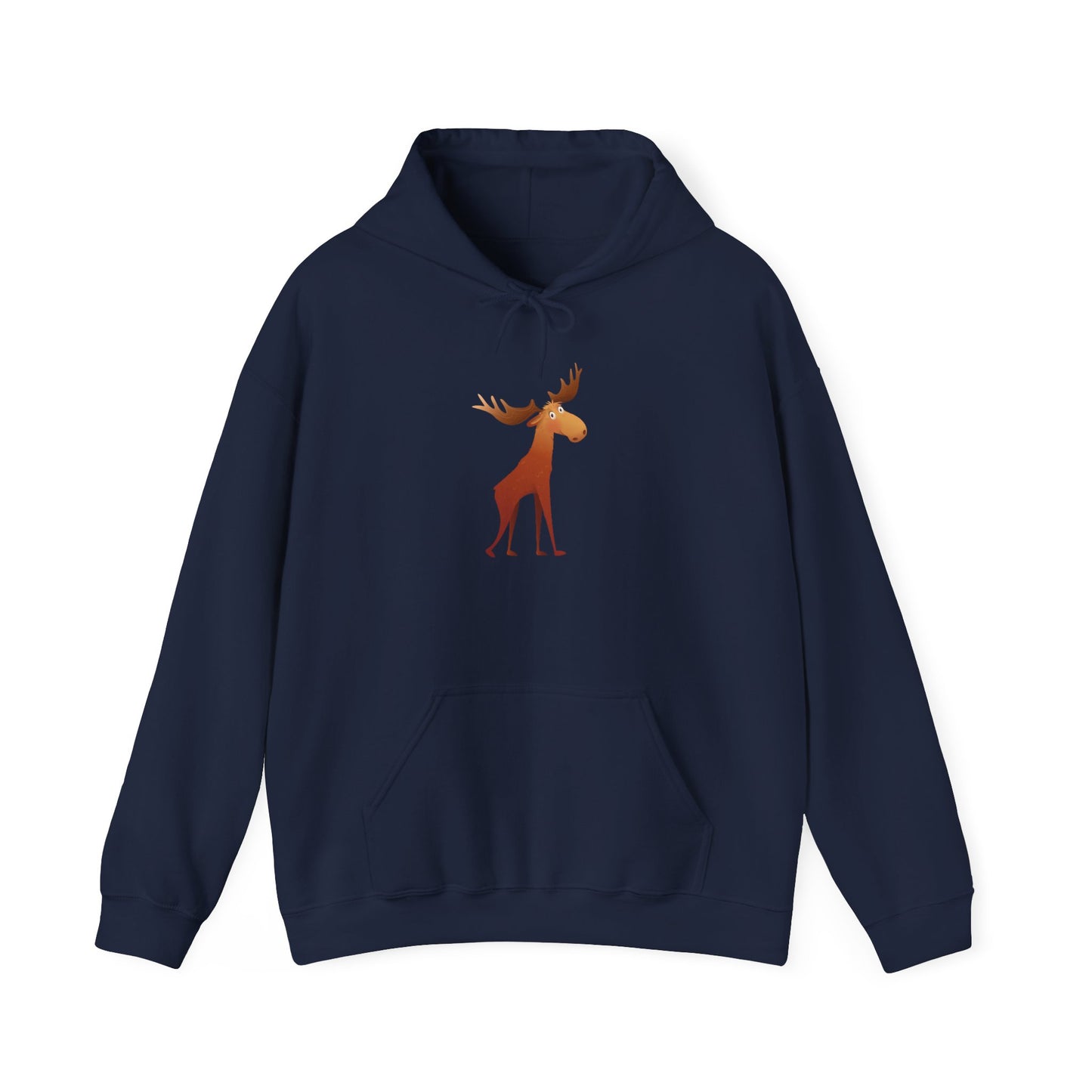 Moose Graphic Hoodie - Cozy Unisex Sweatshirt for Nature Lovers, Perfect Gift for Fall, Winter, Birthdays, Camping, Outdoor Adventures