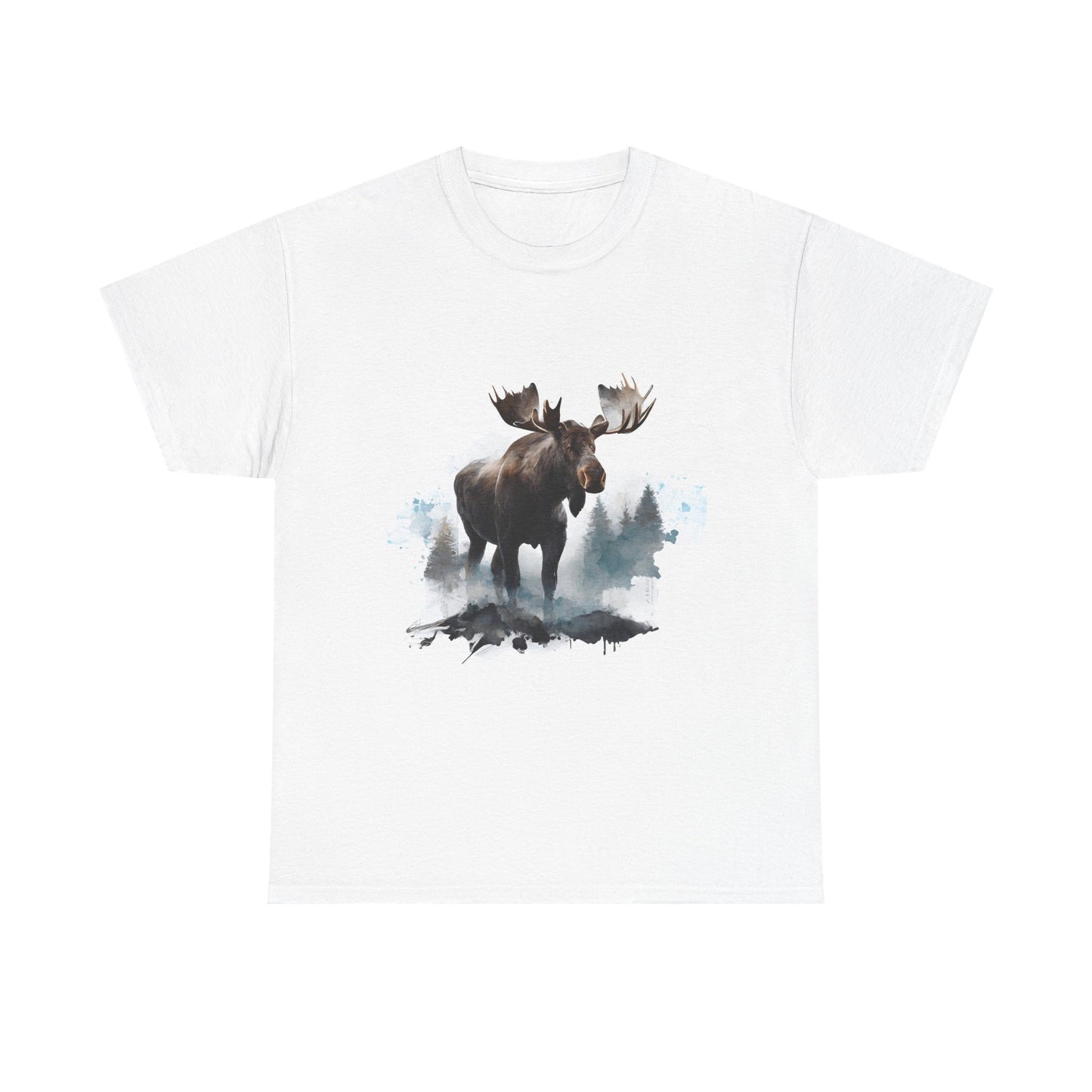 Majestic Moose Graphic T-shirt, Outdoor Adventure Apparel