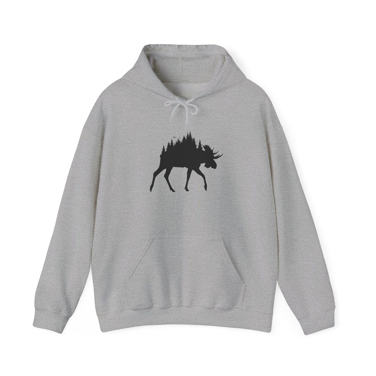 Moose Forest Silhouette Hoodie