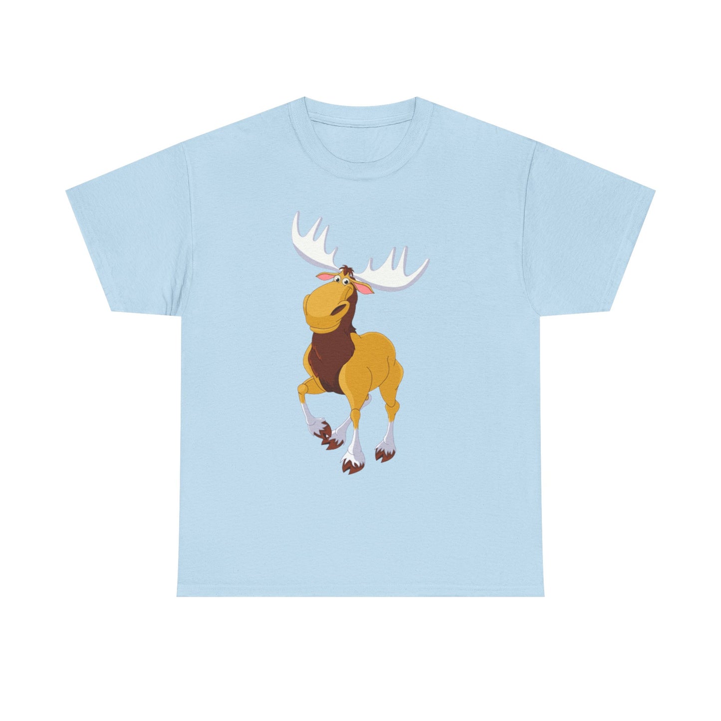 Moose Lover Unisex Heavy Cotton Tee, Nature T-Shirt, Wildlife Apparel, Animal Graphic Tee, Gift for Outdoorsy Friends