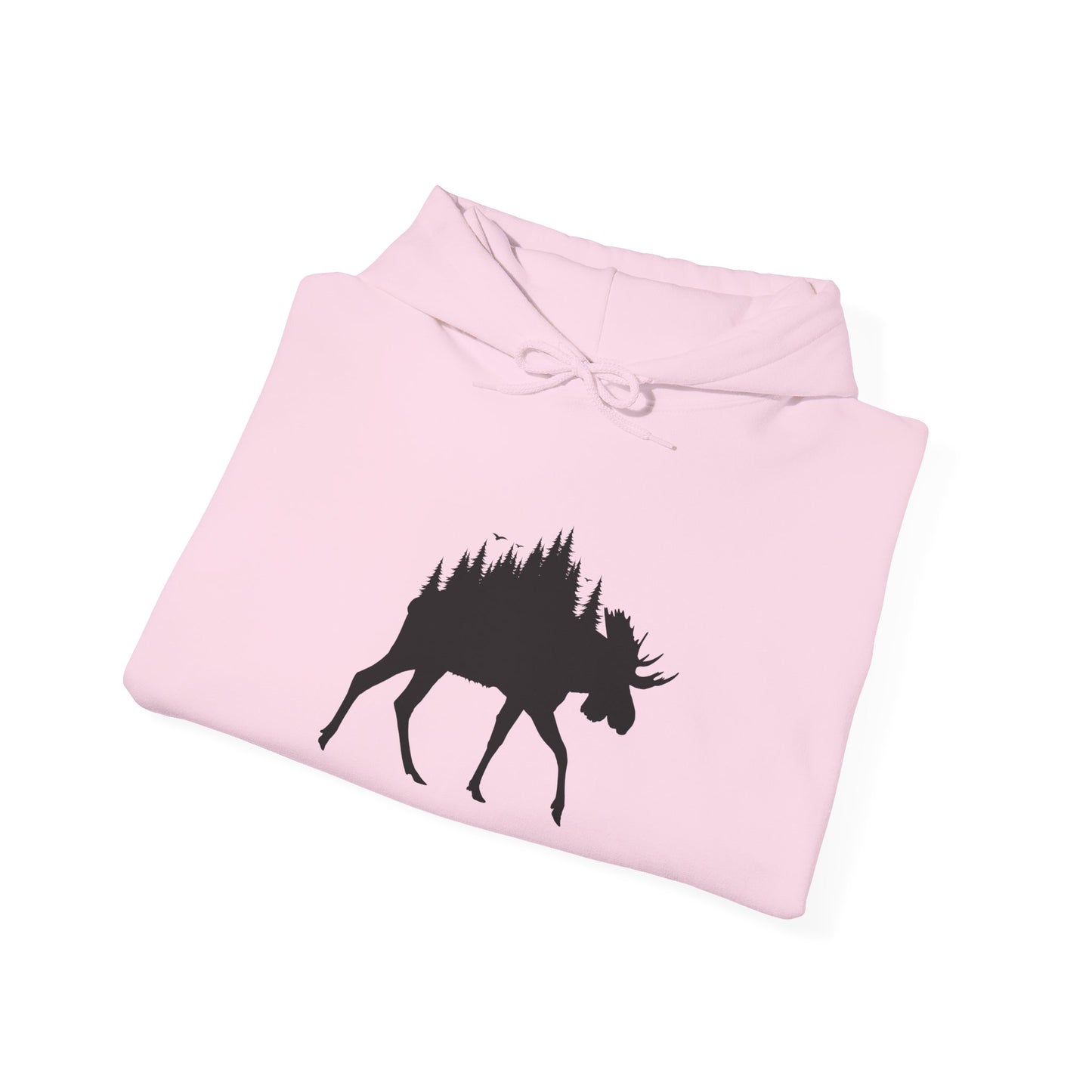 Moose Forest Silhouette Hoodie