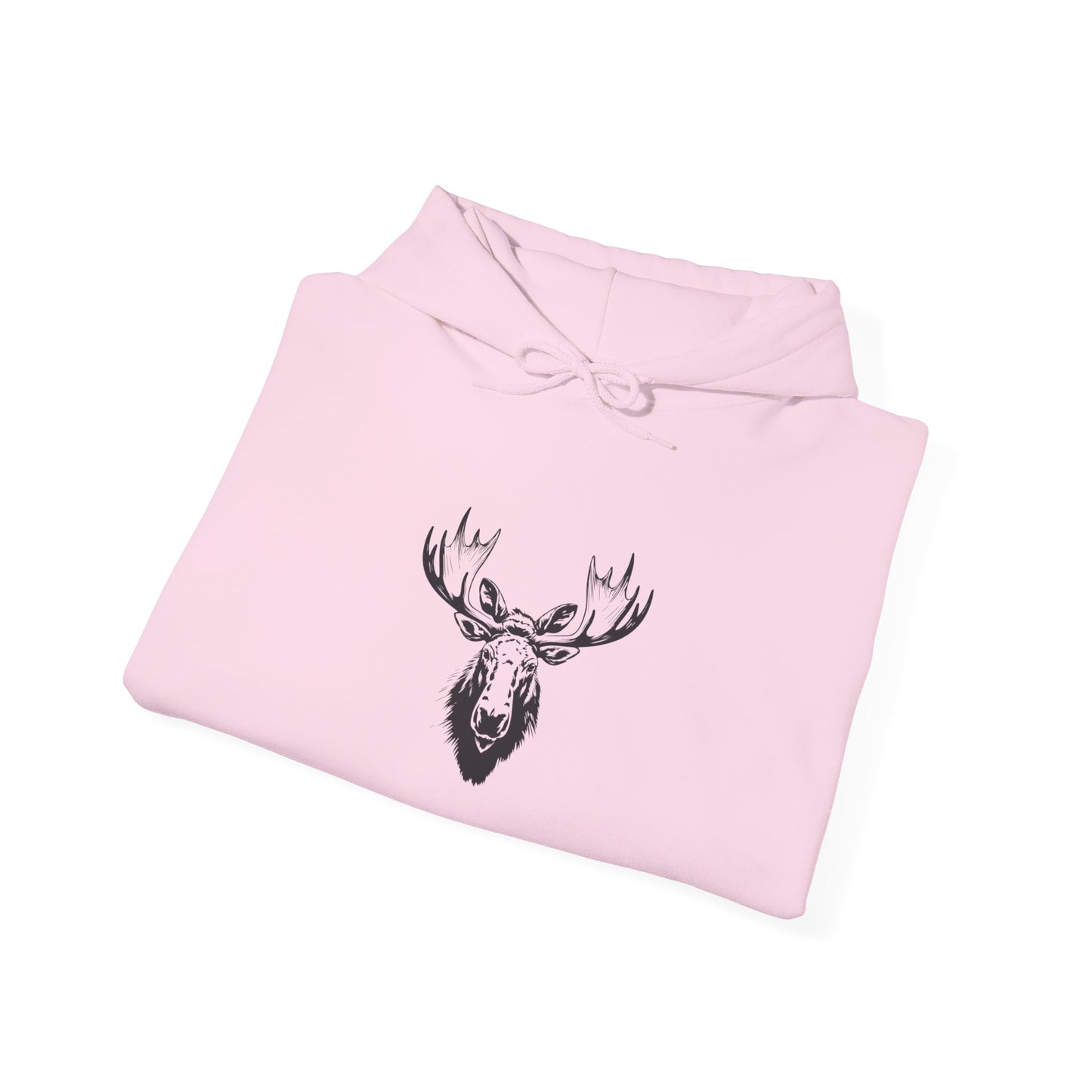 Moose Antler Hoodie - Cozy Unisex Heavy Blend Sweatshirt for Outdoorsy Vibes, Perfect Gift for Nature Lovers, Camping, Birthdays, Christmas