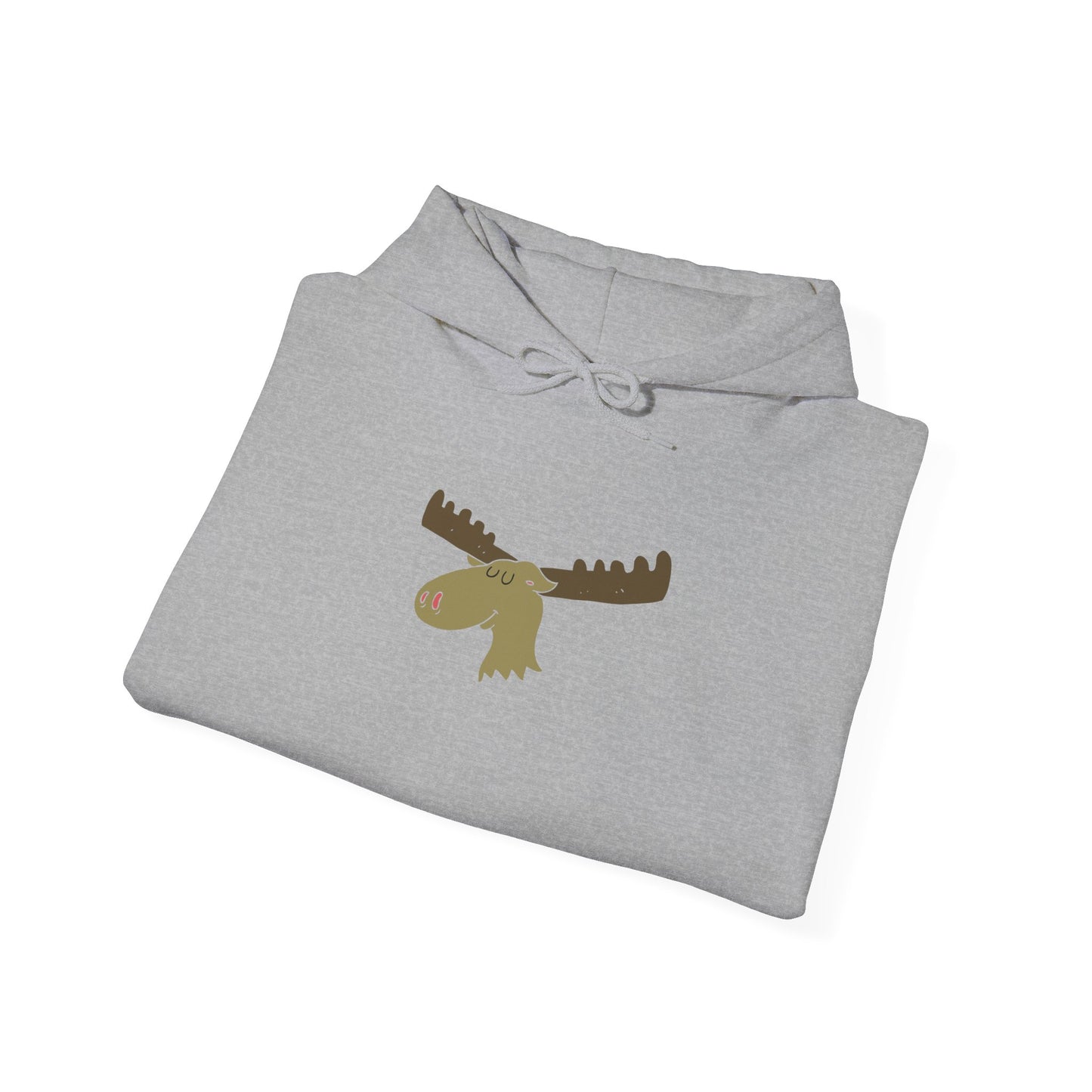 Cozy Moose Graphic Hoodie - Unisex Sweatshirt for Outdoor Adventures, Camping Gift, Nature Lover Apparel, Birthday, Christmas