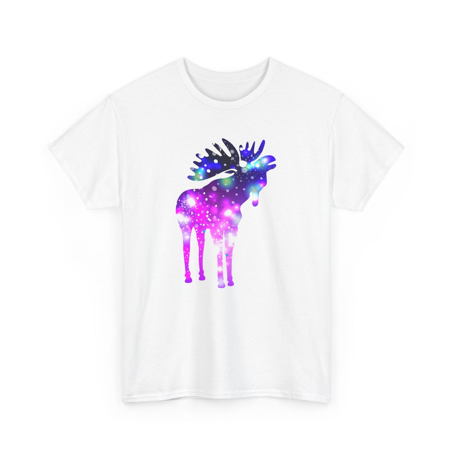 Galactic Moose Tee, Cosmic Animal T-Shirt, Unisex Graphic Tee, Nature Lover Gift, Festival Outfit, Unique Clothing