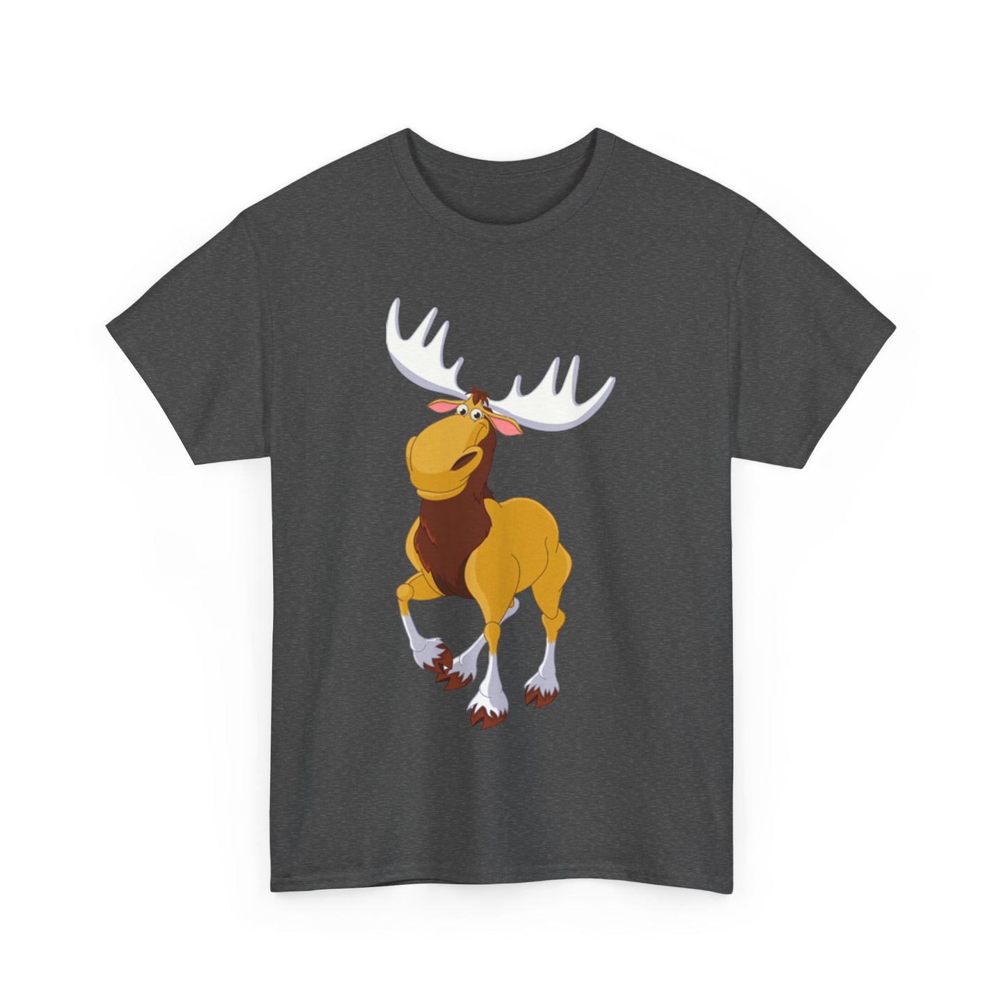 Moose Lover Unisex Heavy Cotton Tee, Nature T-Shirt, Wildlife Apparel, Animal Graphic Tee, Gift for Outdoorsy Friends