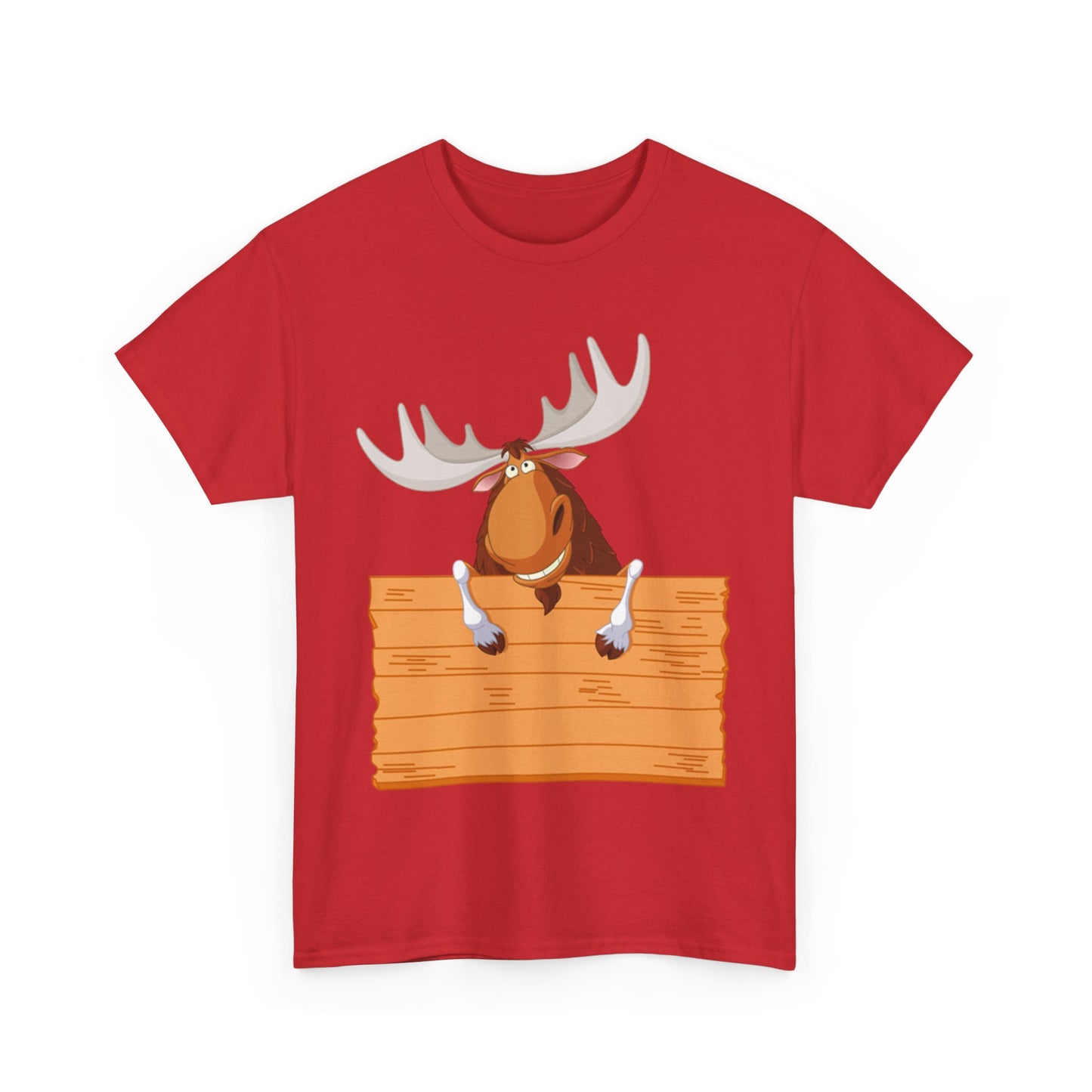 Funny Moose Graphic Tee, Unisex Heavy Cotton T-Shirt, Great for Nature Lovers, Gift for Wilderness Enthusiasts, Adventure Shirt