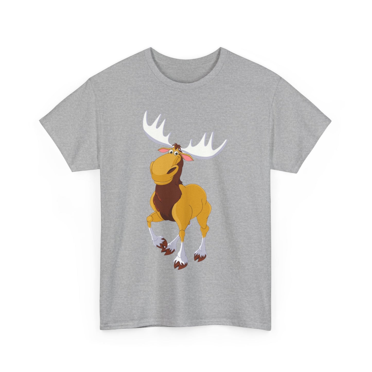 Moose Lover Unisex Heavy Cotton Tee, Nature T-Shirt, Wildlife Apparel, Animal Graphic Tee, Gift for Outdoorsy Friends
