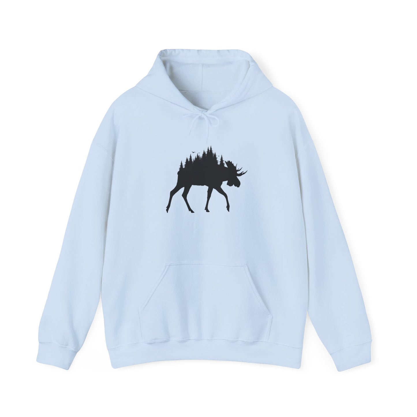 Moose Forest Silhouette Hoodie