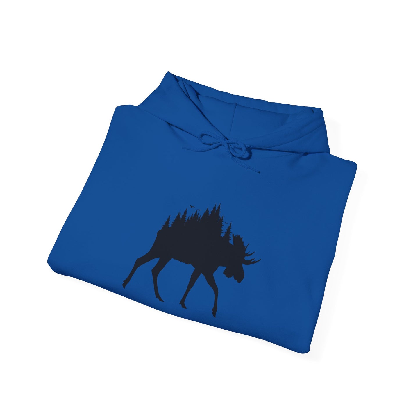 Moose Forest Silhouette Hoodie