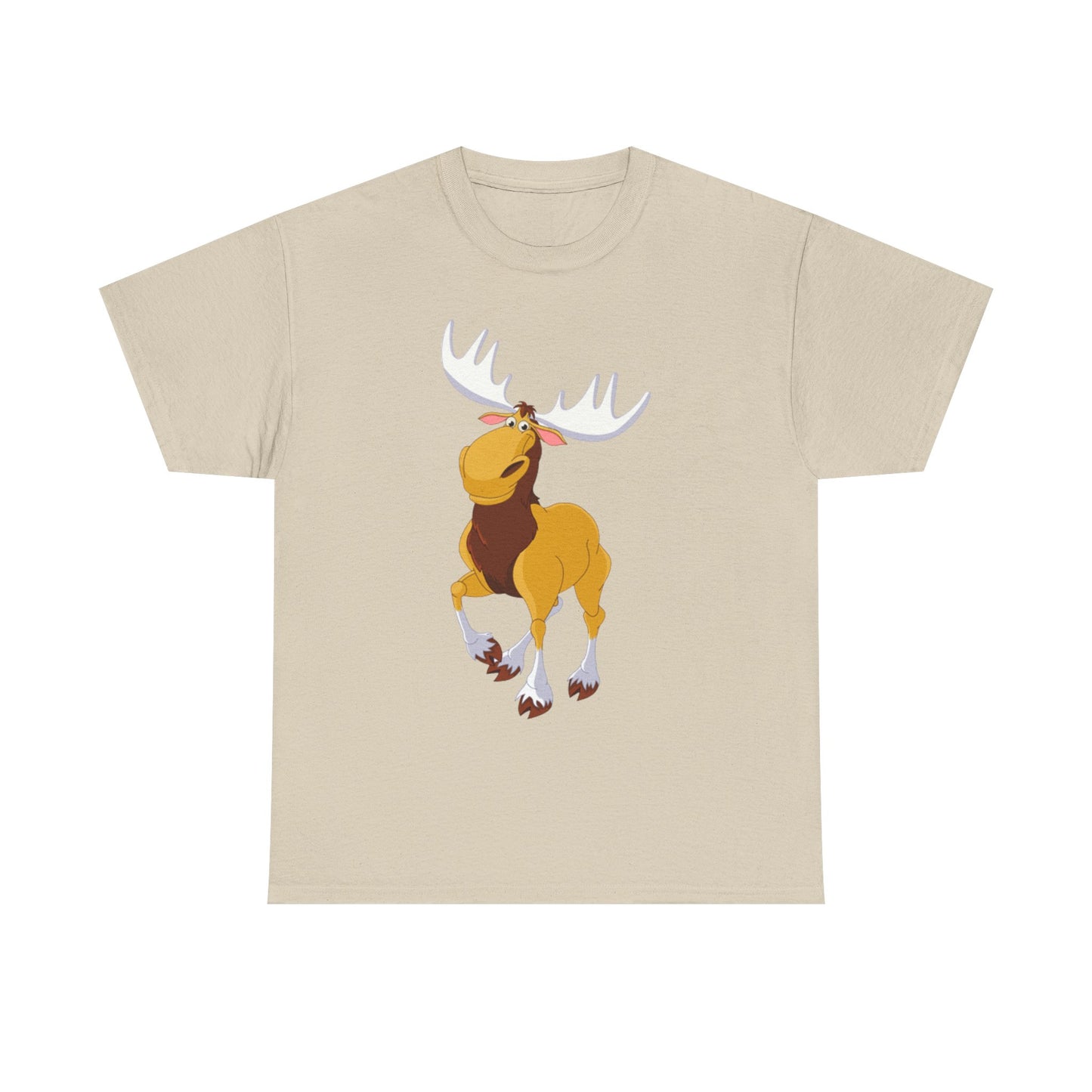 Moose Lover Unisex Heavy Cotton Tee, Nature T-Shirt, Wildlife Apparel, Animal Graphic Tee, Gift for Outdoorsy Friends