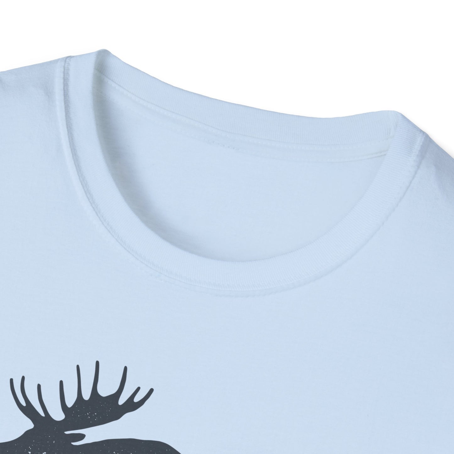 Moose Graphic Unisex T-Shirt | Nature Lover Tee, Outdoor Adventure Shirt, Wildlife Enthusiast Gift, Cabin Decor Apparel, Camping T-Shirt