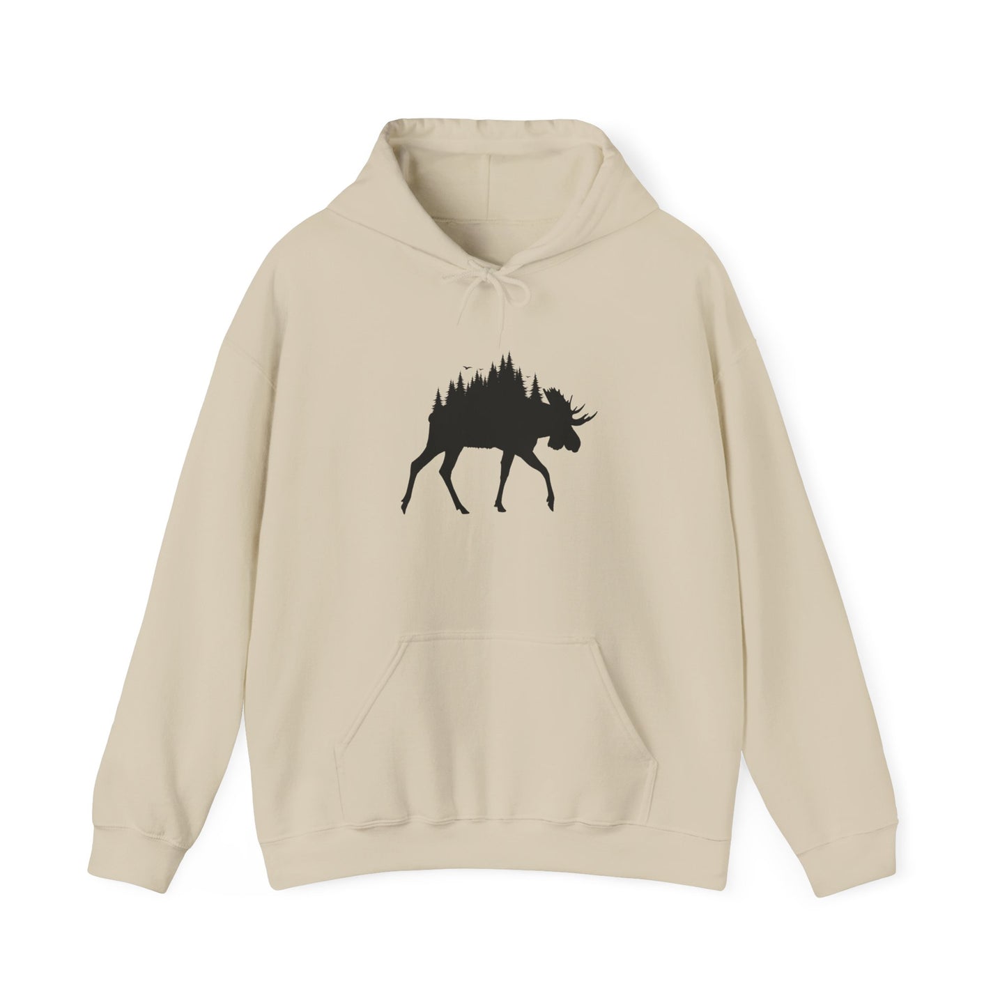 Moose Forest Silhouette Hoodie