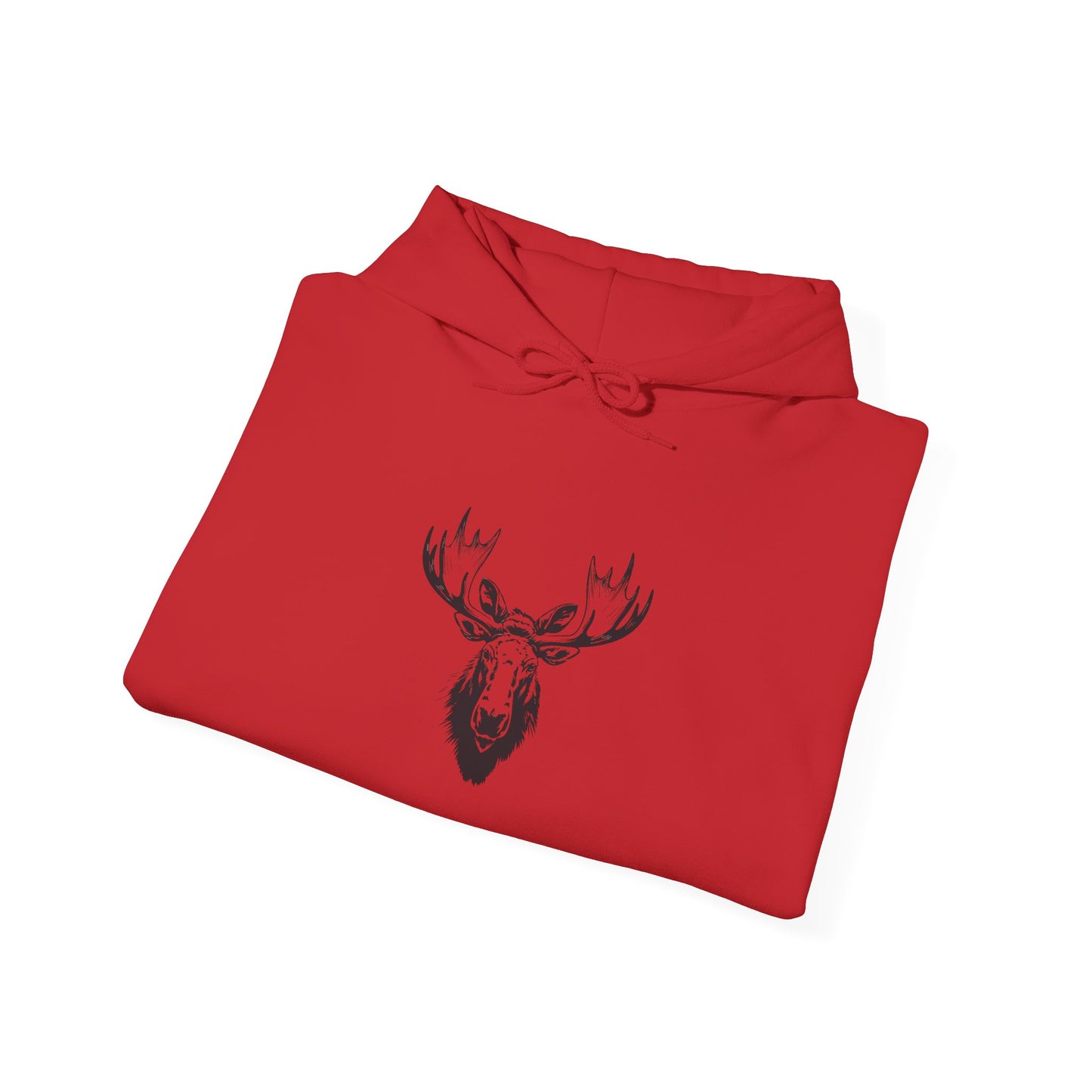 Moose Antler Hoodie - Cozy Unisex Heavy Blend Sweatshirt for Outdoorsy Vibes, Perfect Gift for Nature Lovers, Camping, Birthdays, Christmas