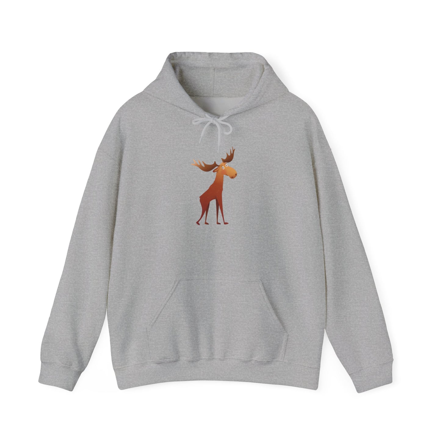 Moose Graphic Hoodie - Cozy Unisex Sweatshirt for Nature Lovers, Perfect Gift for Fall, Winter, Birthdays, Camping, Outdoor Adventures