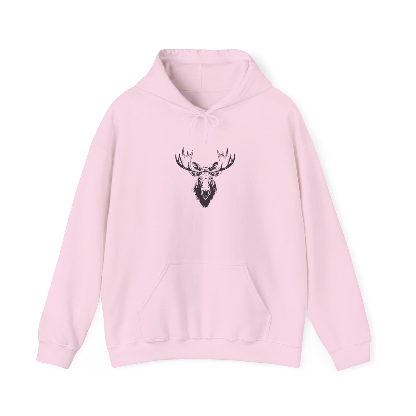 Moose Antler Hoodie - Cozy Unisex Heavy Blend Sweatshirt for Outdoorsy Vibes, Perfect Gift for Nature Lovers, Camping, Birthdays, Christmas