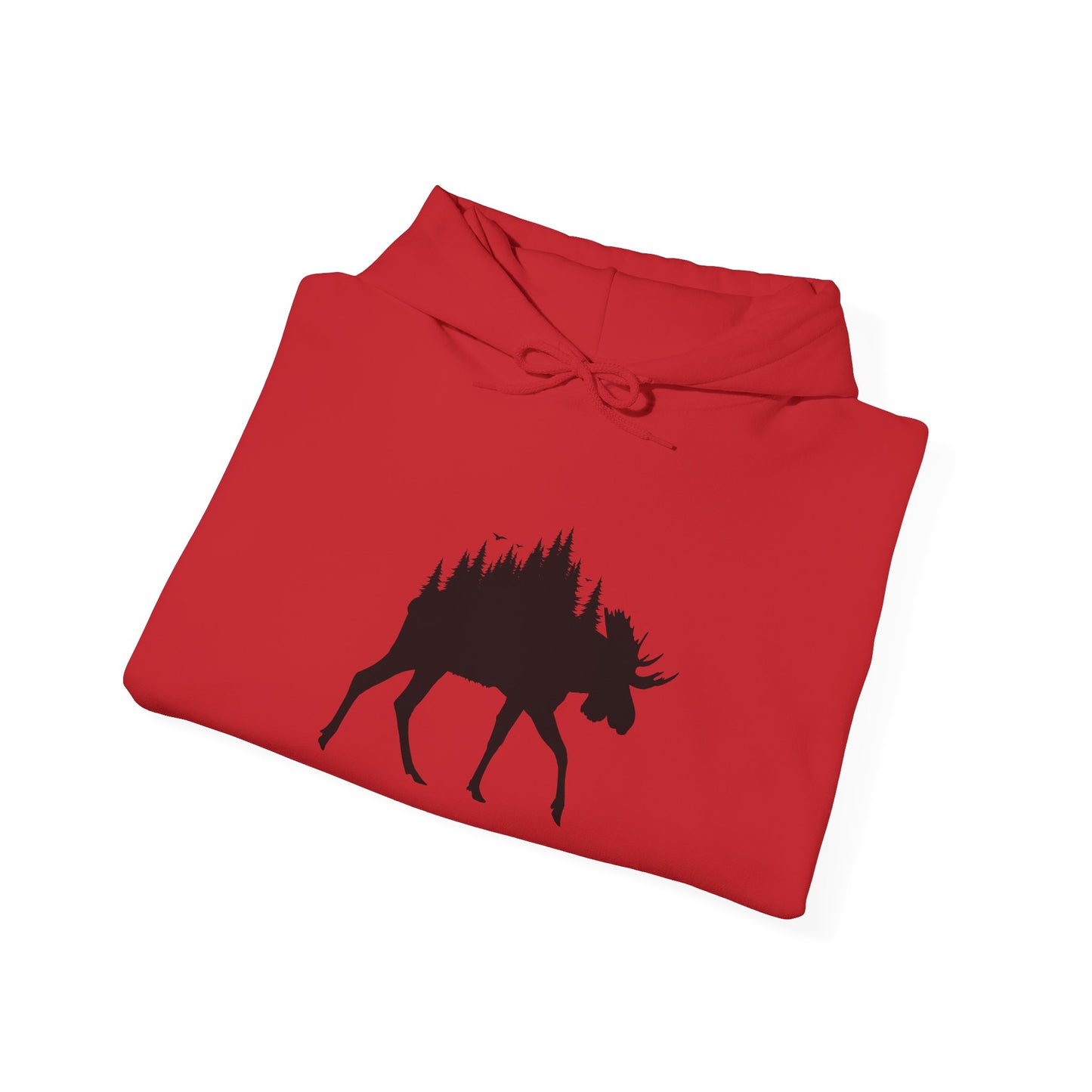 Moose Forest Silhouette Hoodie