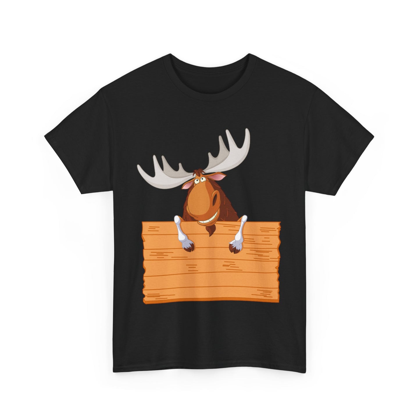Funny Moose Graphic Tee, Unisex Heavy Cotton T-Shirt, Great for Nature Lovers, Gift for Wilderness Enthusiasts, Adventure Shirt