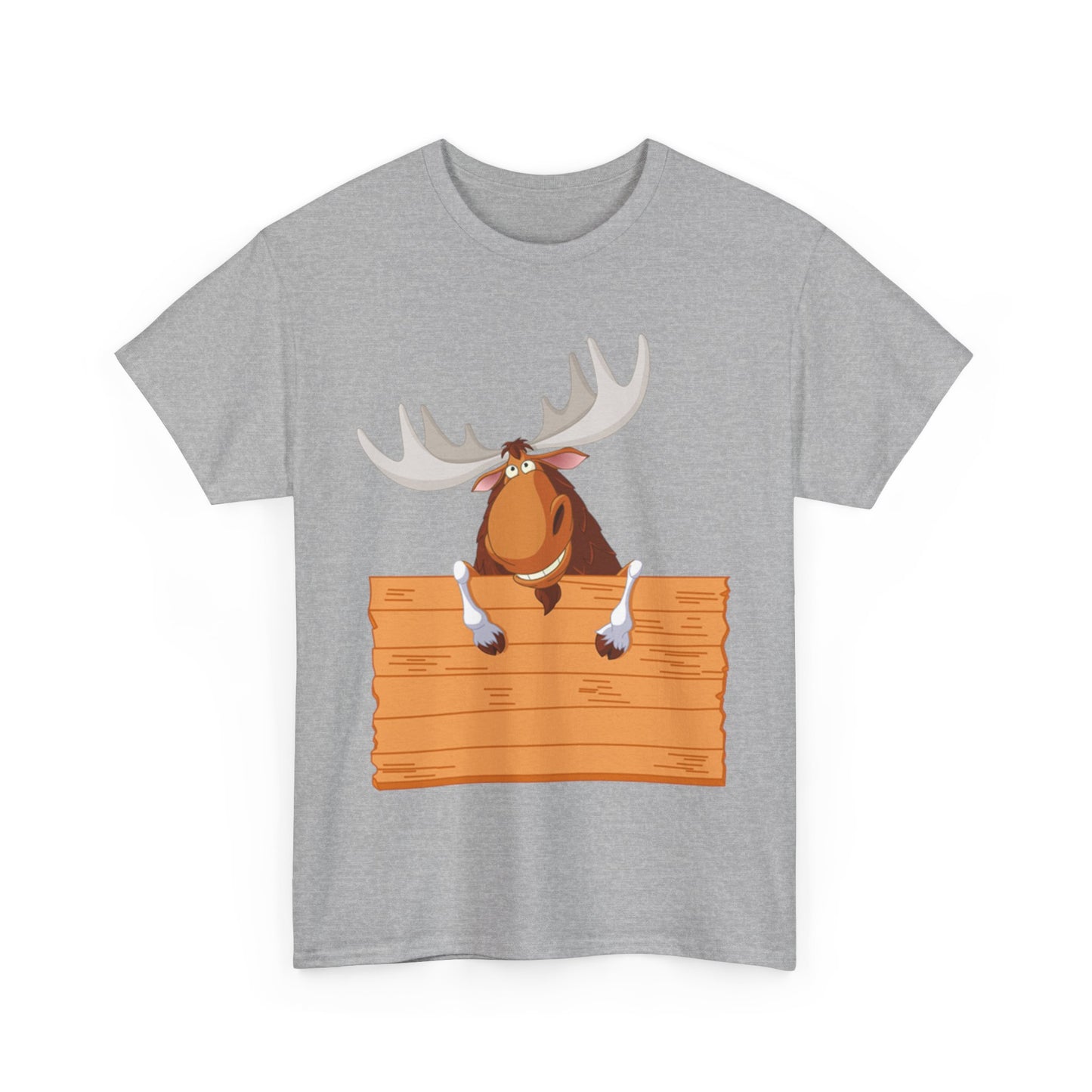 Funny Moose Graphic Tee, Unisex Heavy Cotton T-Shirt, Great for Nature Lovers, Gift for Wilderness Enthusiasts, Adventure Shirt