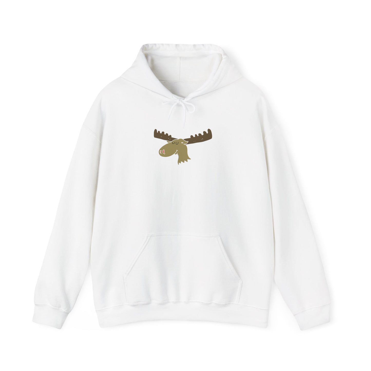 Cozy Moose Graphic Hoodie - Unisex Sweatshirt for Outdoor Adventures, Camping Gift, Nature Lover Apparel, Birthday, Christmas