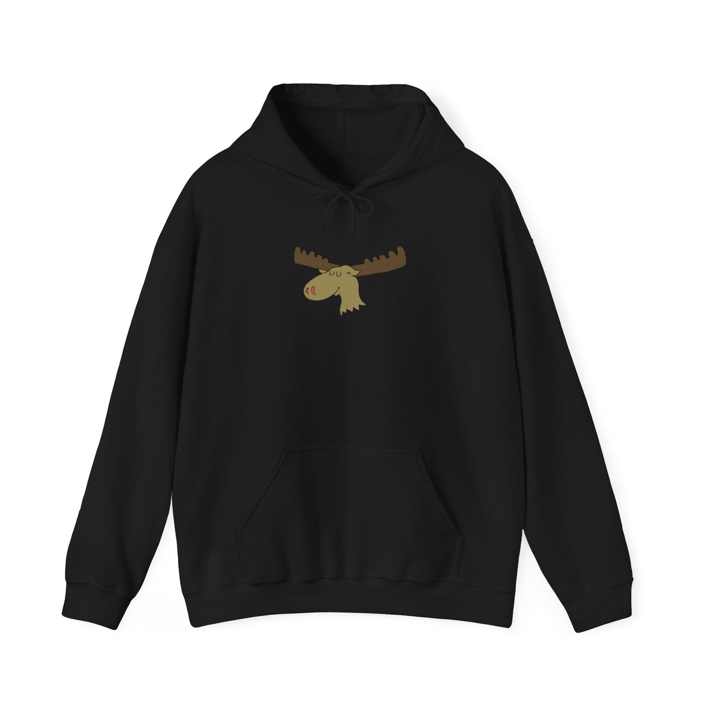 Cozy Moose Graphic Hoodie - Unisex Sweatshirt for Outdoor Adventures, Camping Gift, Nature Lover Apparel, Birthday, Christmas