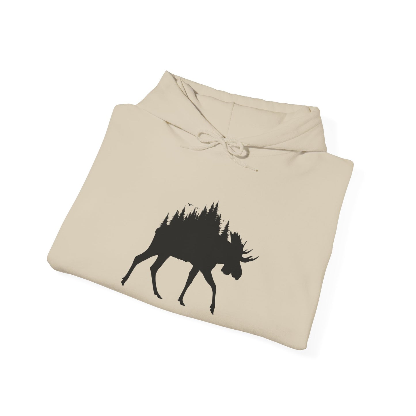 Moose Forest Silhouette Hoodie