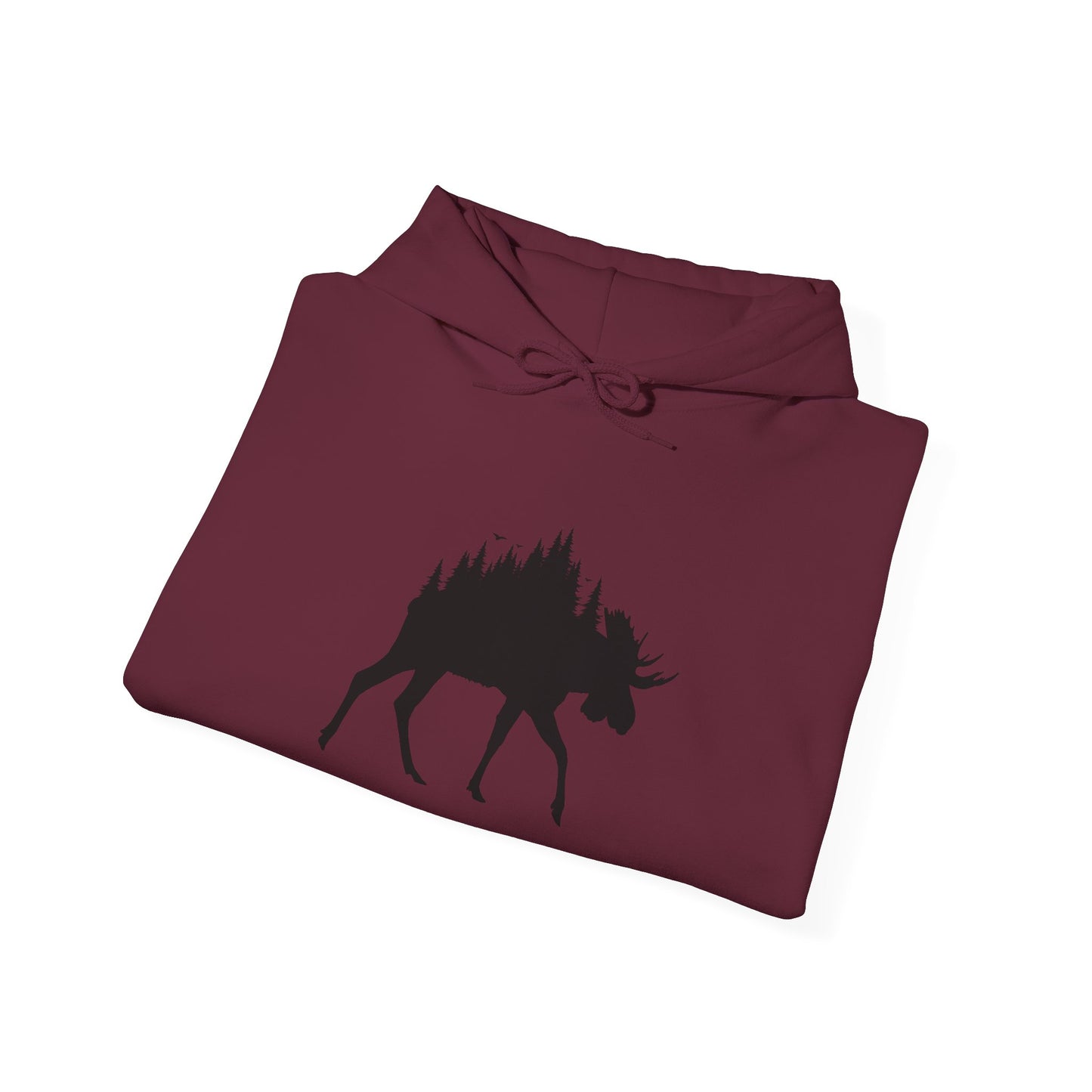 Moose Forest Silhouette Hoodie
