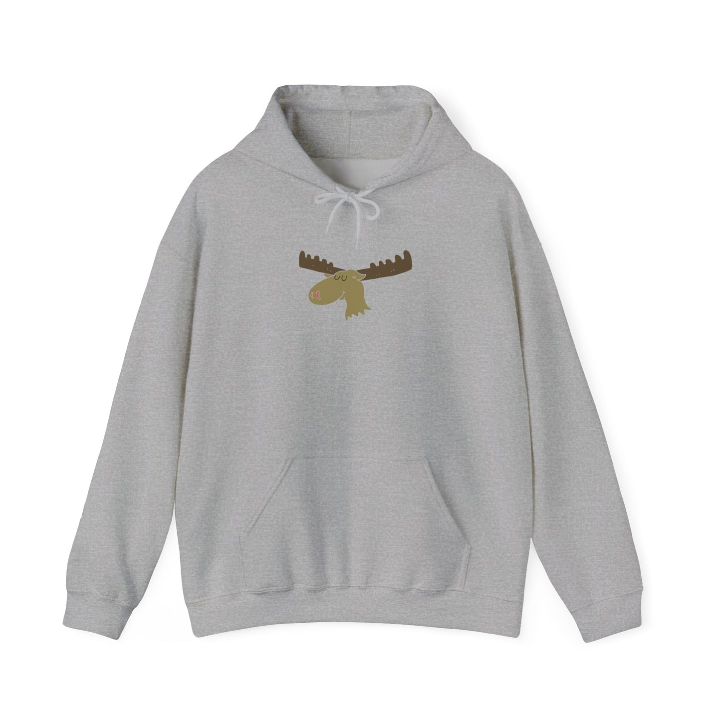 Cozy Moose Graphic Hoodie - Unisex Sweatshirt for Outdoor Adventures, Camping Gift, Nature Lover Apparel, Birthday, Christmas