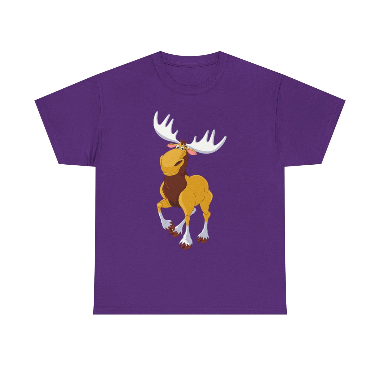 Moose Lover Unisex Heavy Cotton Tee, Nature T-Shirt, Wildlife Apparel, Animal Graphic Tee, Gift for Outdoorsy Friends