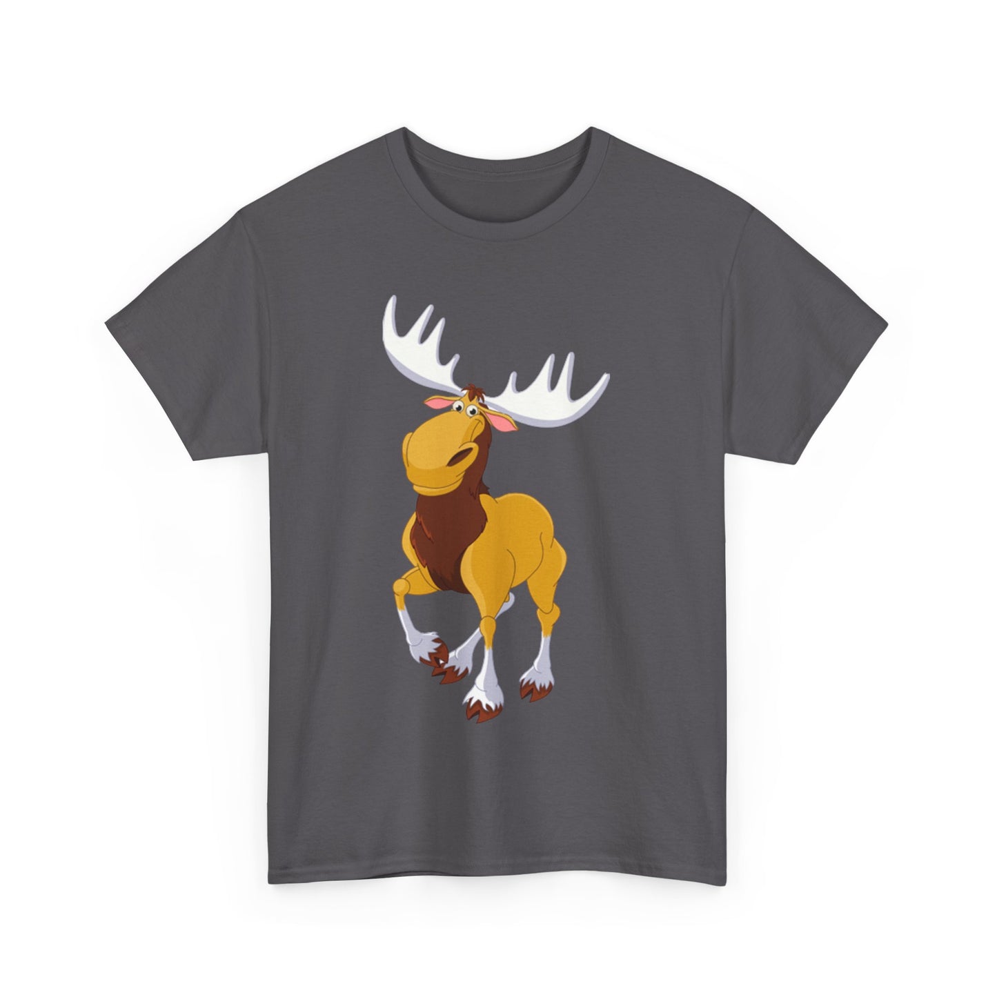 Moose Lover Unisex Heavy Cotton Tee, Nature T-Shirt, Wildlife Apparel, Animal Graphic Tee, Gift for Outdoorsy Friends