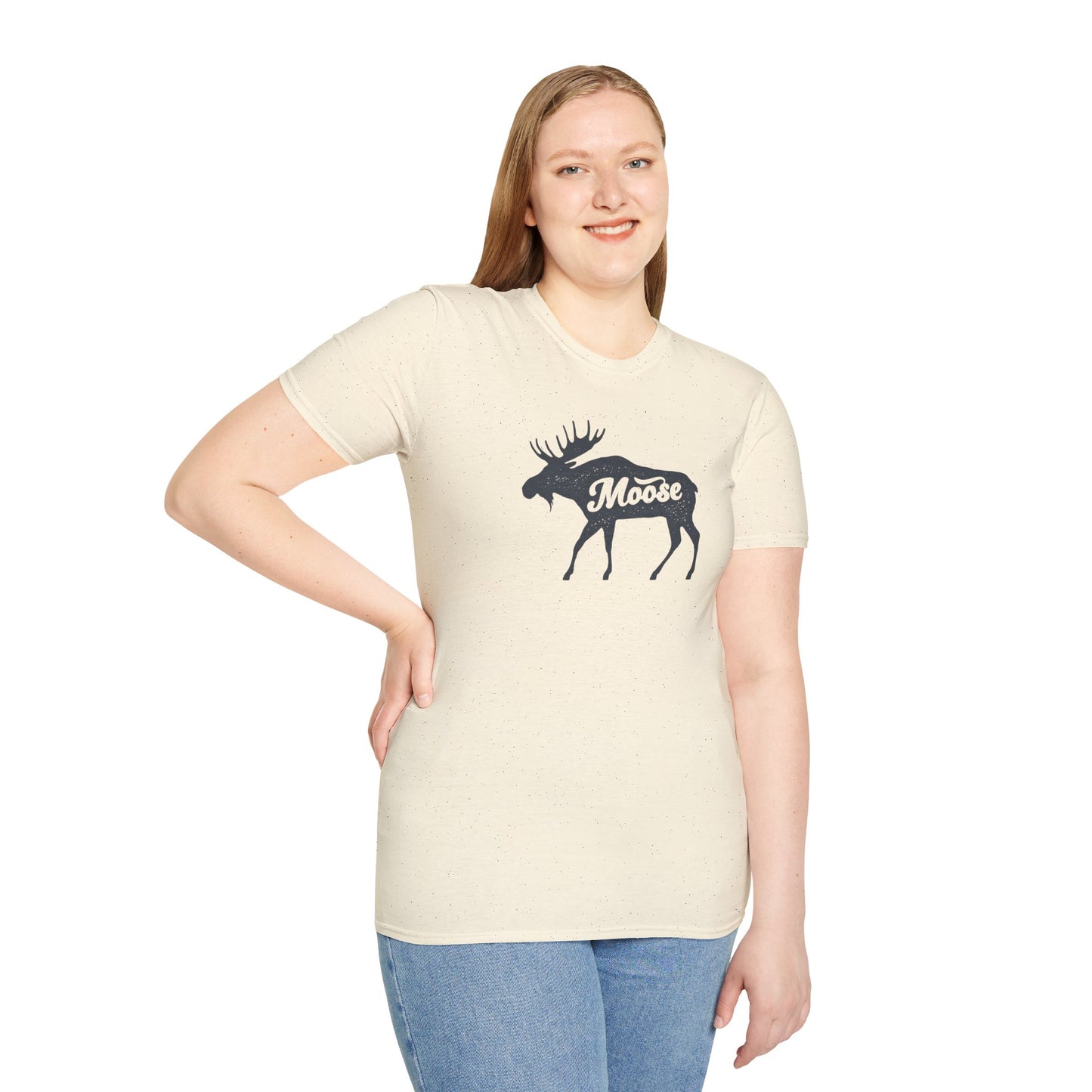 Moose Graphic Unisex T-Shirt | Nature Lover Tee, Outdoor Adventure Shirt, Wildlife Enthusiast Gift, Cabin Decor Apparel, Camping T-Shirt