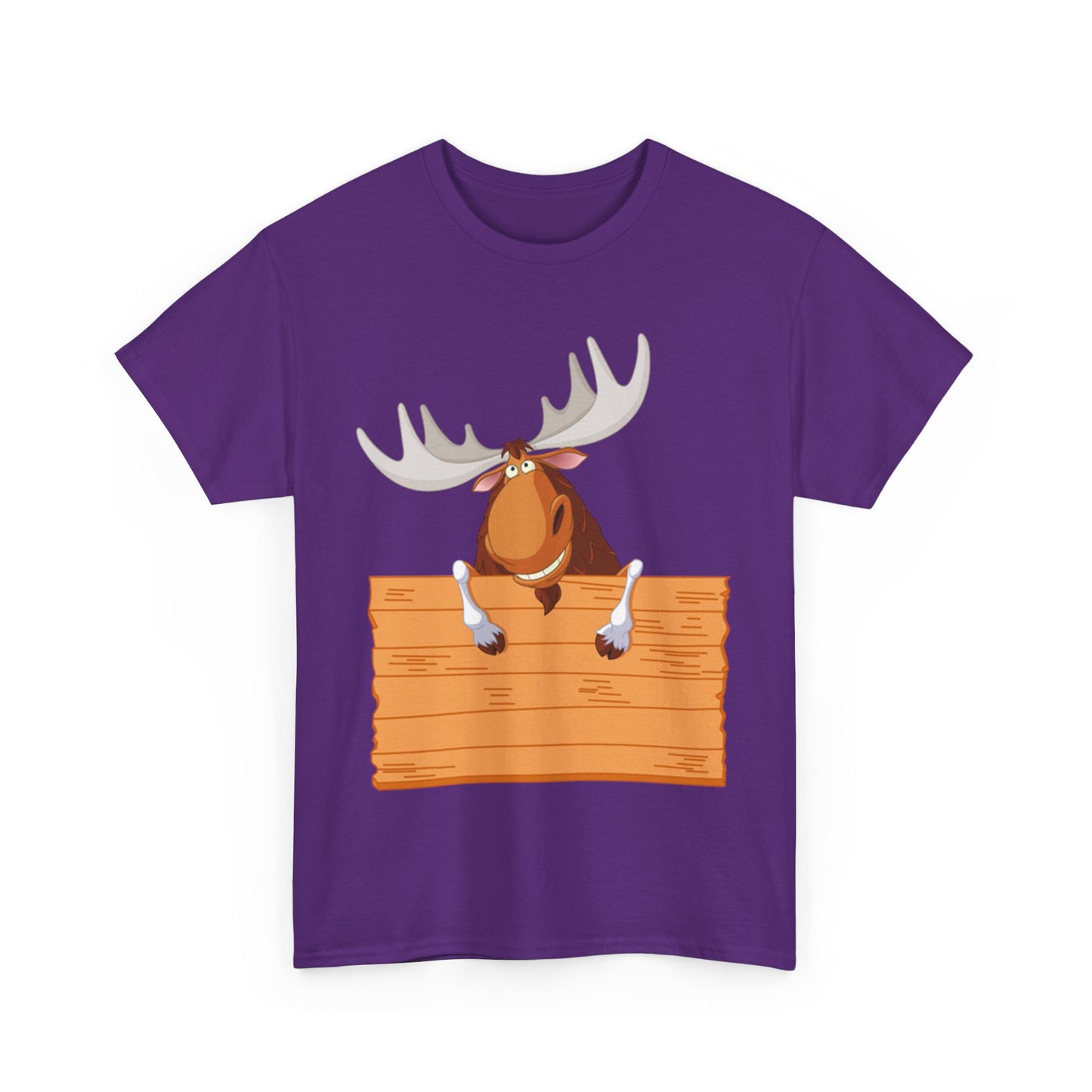Funny Moose Graphic Tee, Unisex Heavy Cotton T-Shirt, Great for Nature Lovers, Gift for Wilderness Enthusiasts, Adventure Shirt