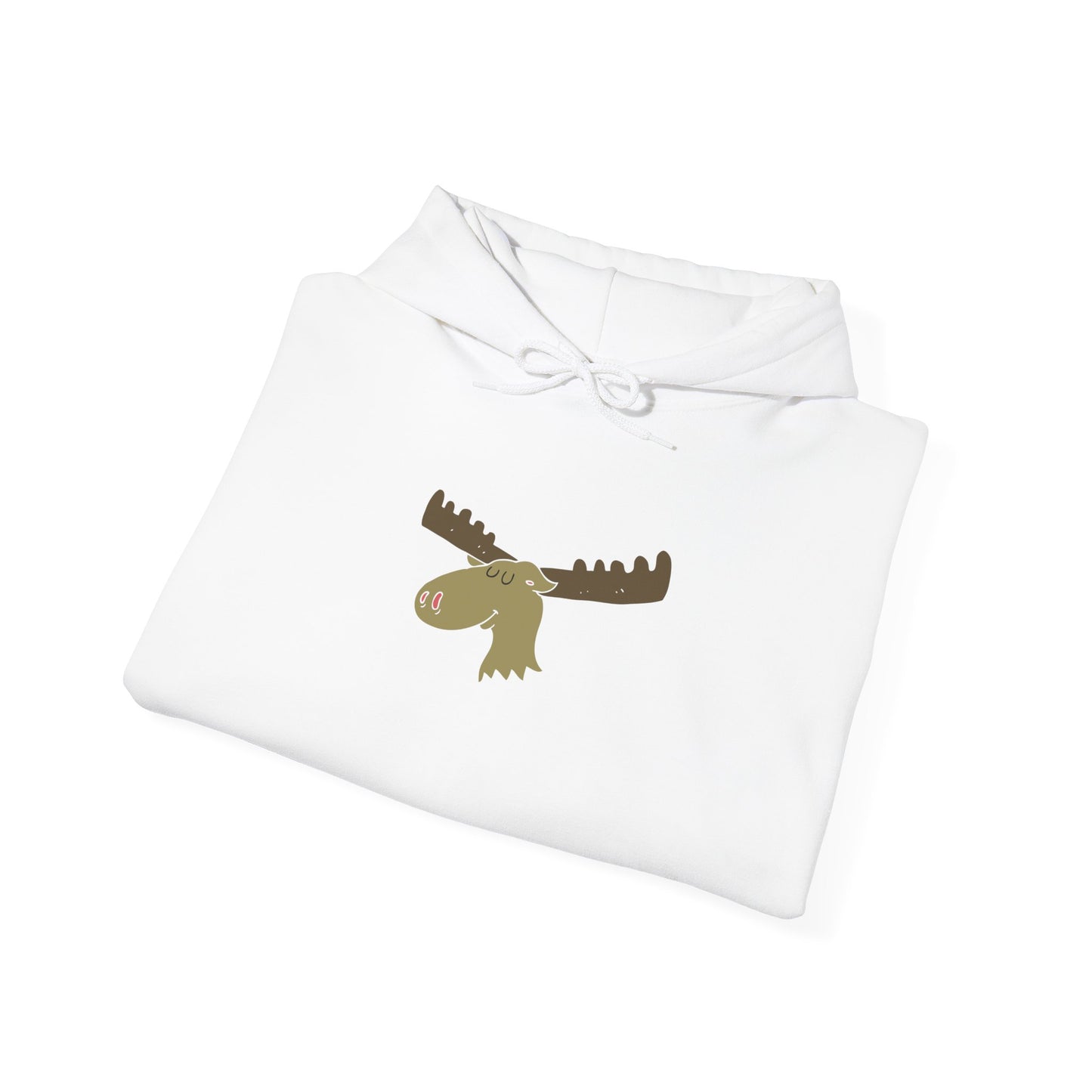 Cozy Moose Graphic Hoodie - Unisex Sweatshirt for Outdoor Adventures, Camping Gift, Nature Lover Apparel, Birthday, Christmas