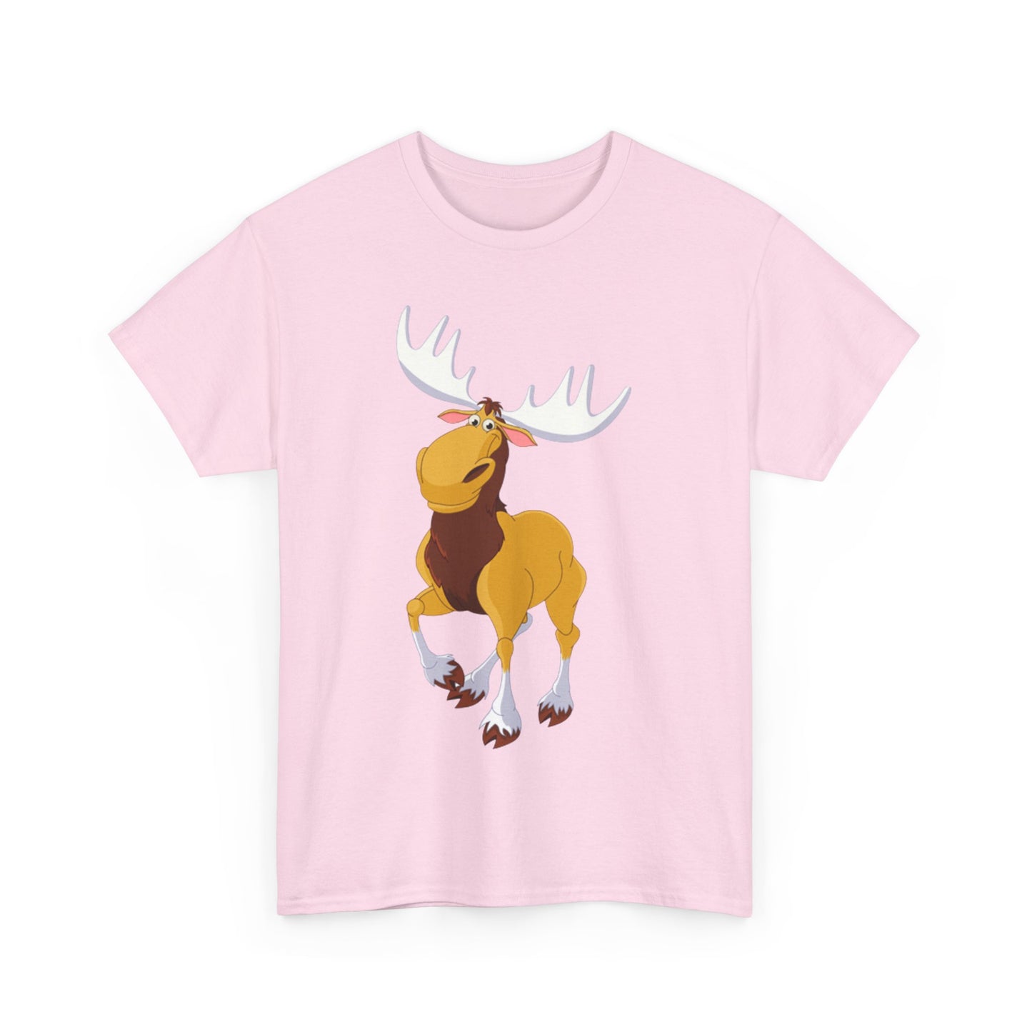 Moose Lover Unisex Heavy Cotton Tee, Nature T-Shirt, Wildlife Apparel, Animal Graphic Tee, Gift for Outdoorsy Friends