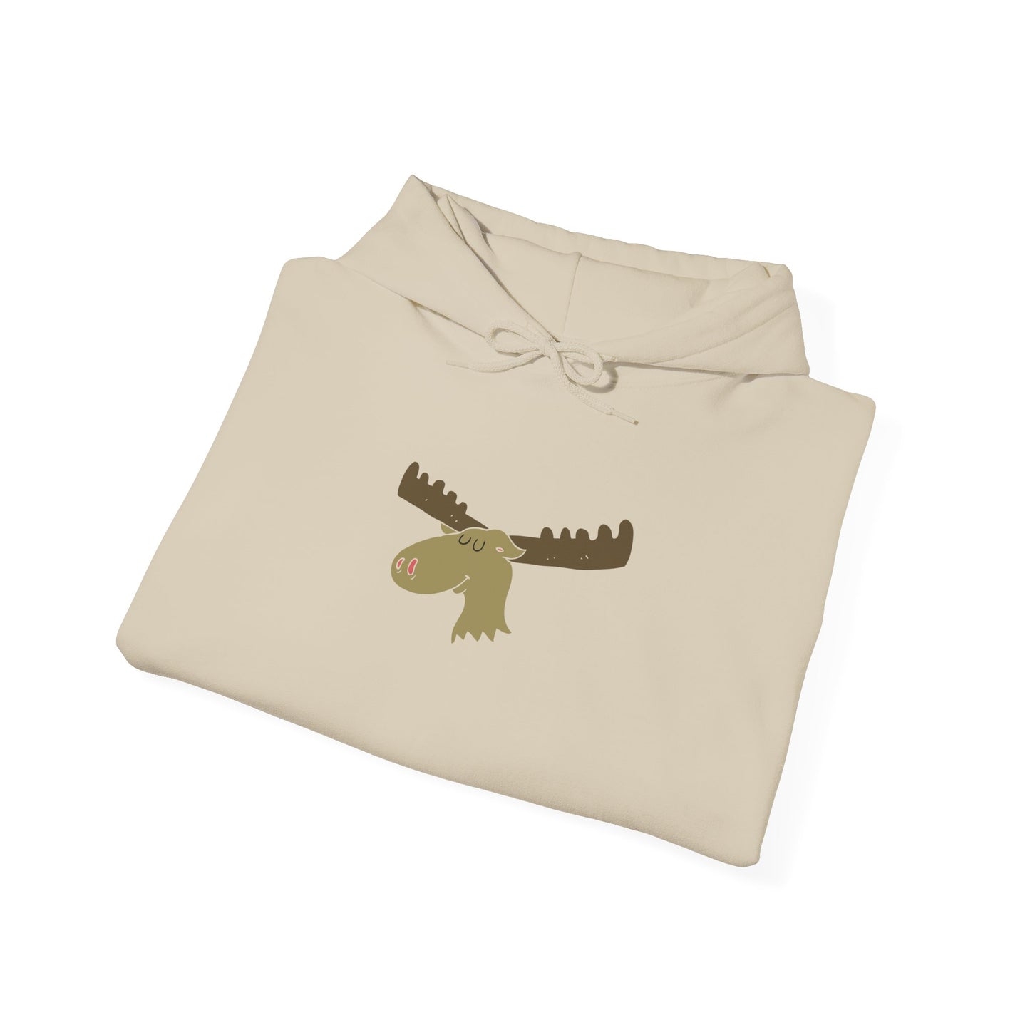 Cozy Moose Graphic Hoodie - Unisex Sweatshirt for Outdoor Adventures, Camping Gift, Nature Lover Apparel, Birthday, Christmas