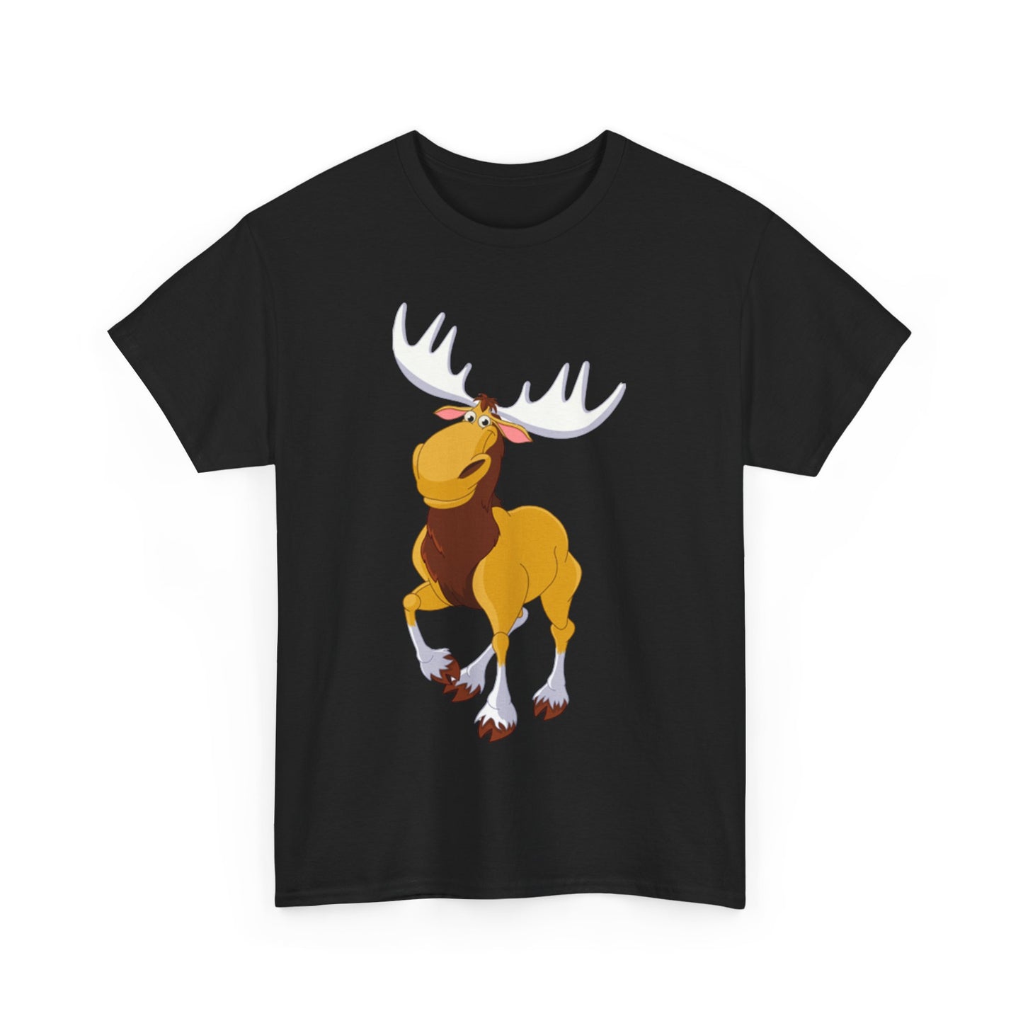 Moose Lover Unisex Heavy Cotton Tee, Nature T-Shirt, Wildlife Apparel, Animal Graphic Tee, Gift for Outdoorsy Friends