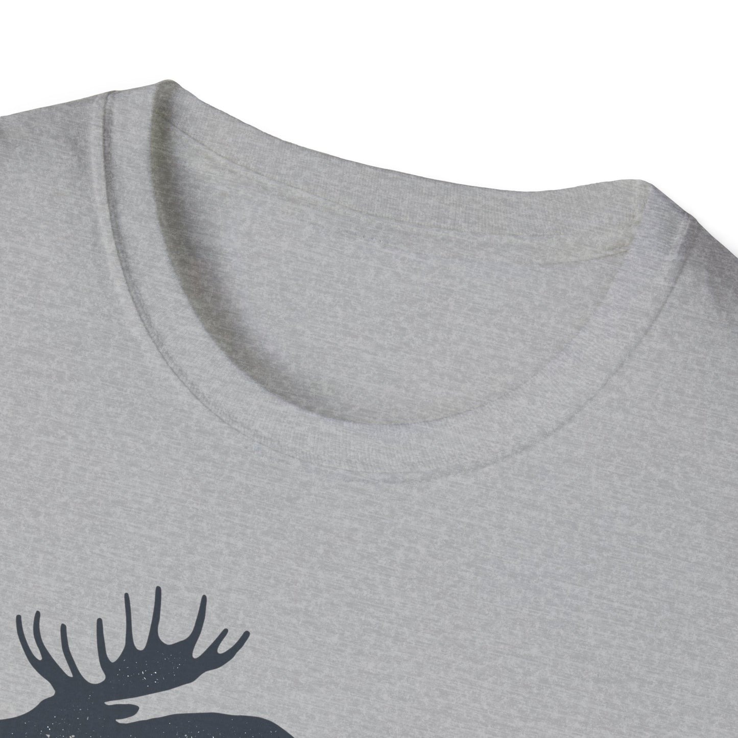 Moose Graphic Unisex T-Shirt | Nature Lover Tee, Outdoor Adventure Shirt, Wildlife Enthusiast Gift, Cabin Decor Apparel, Camping T-Shirt